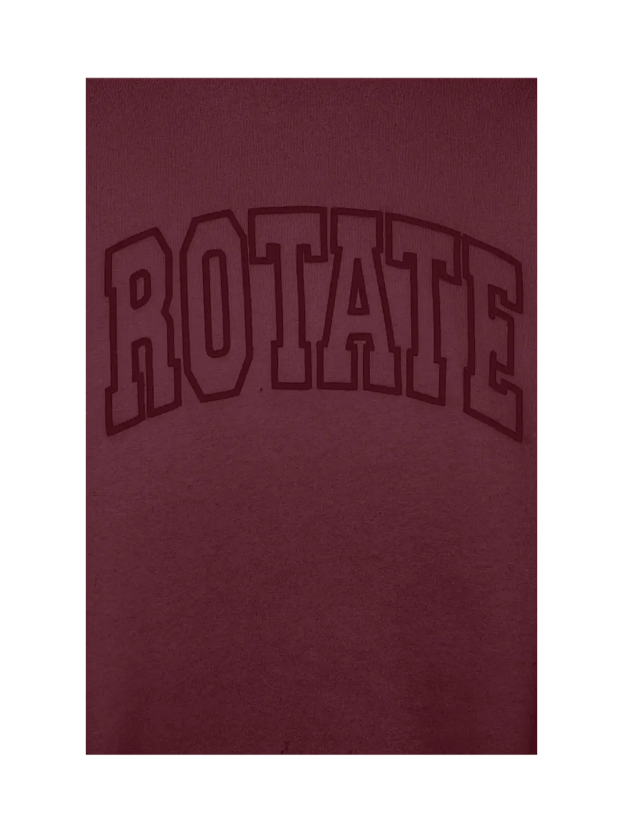 ROTATE - HEAVY SWEAT CREWNECK - speciella tillfällen - zinfandel - 3