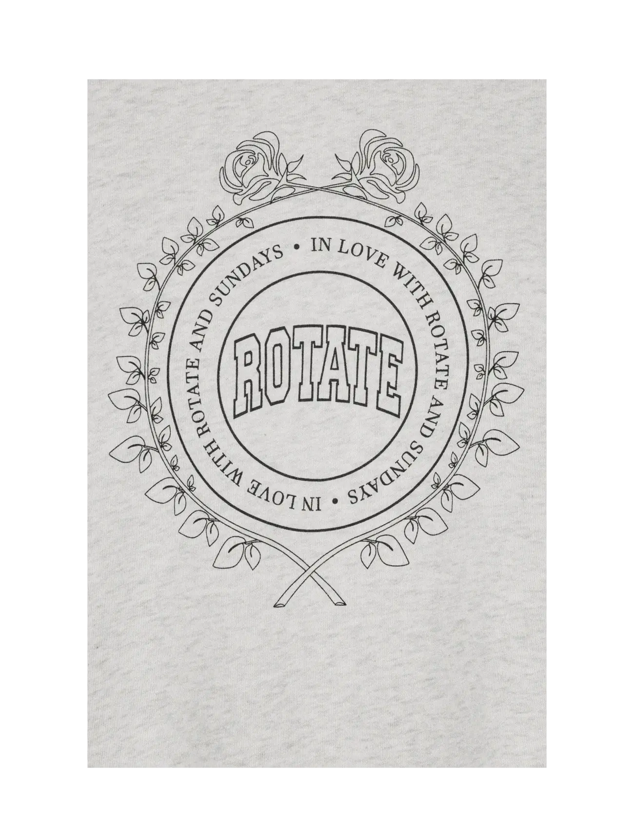 ROTATE - HEAVY SWEAT CREWNECK - white melange - 4