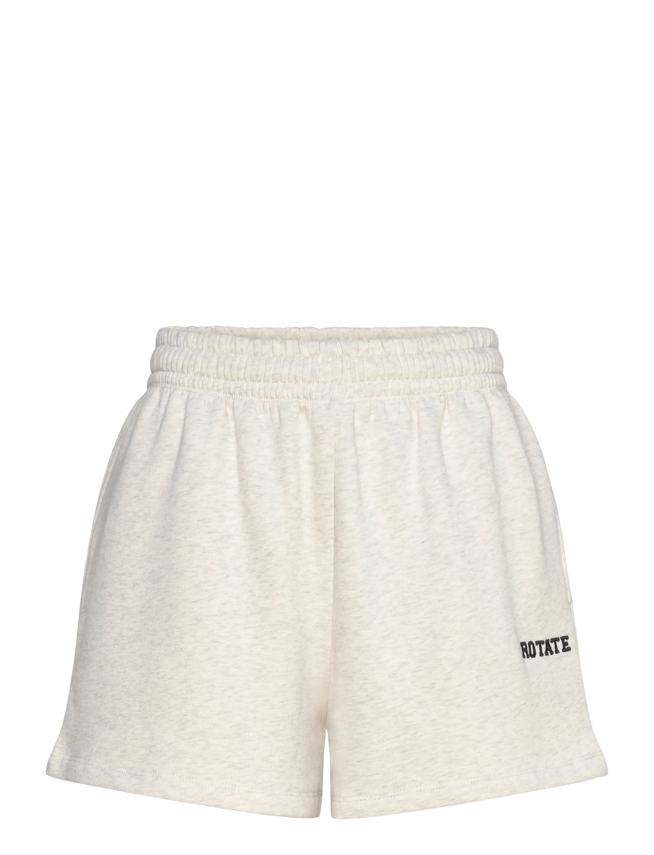 ROTATE Birger Christensen HEAVY SWEAT SHORTS - Shorts - WHITE MELANGE / white