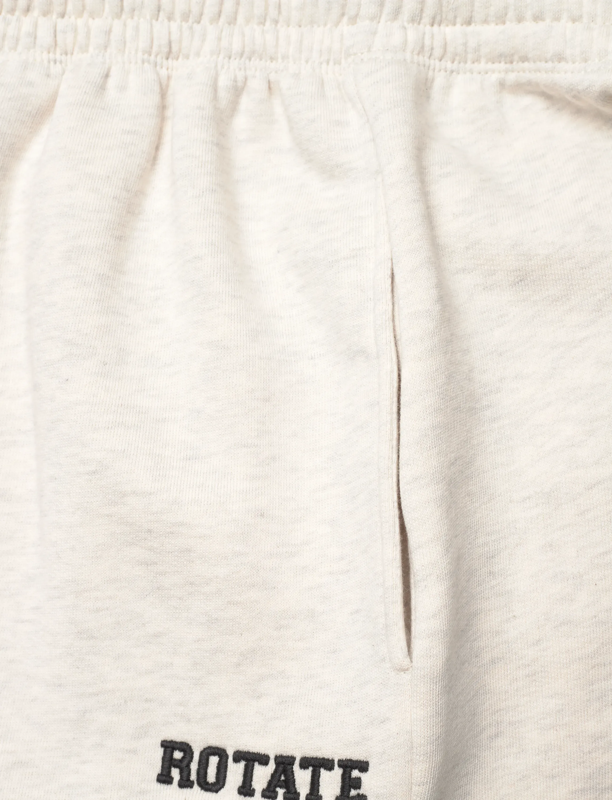 ROTATE Birger Christensen - HEAVY SWEAT SHORTS - white melange - 3