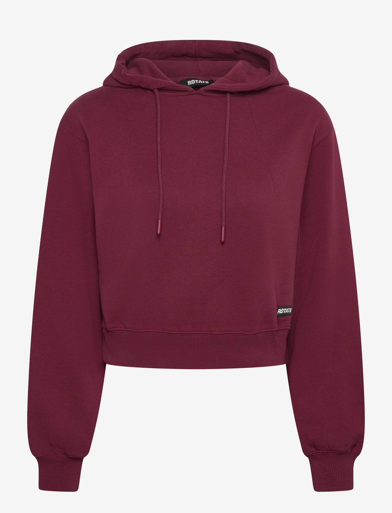 ROTATE - TERRY BACK CROPPED HOODIE - hoodies - zinfandel - 0