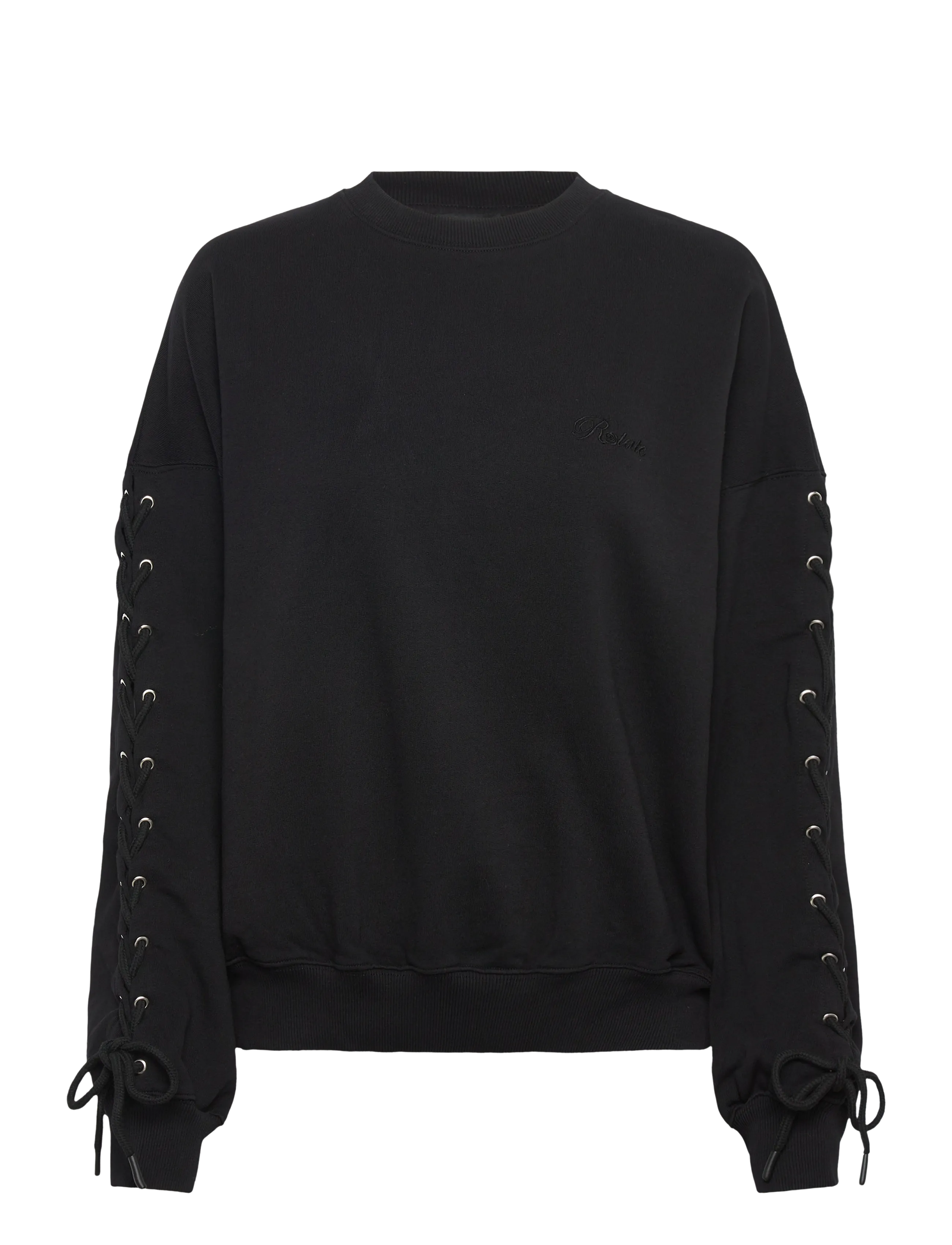 LACING CREWNECK - BLACK