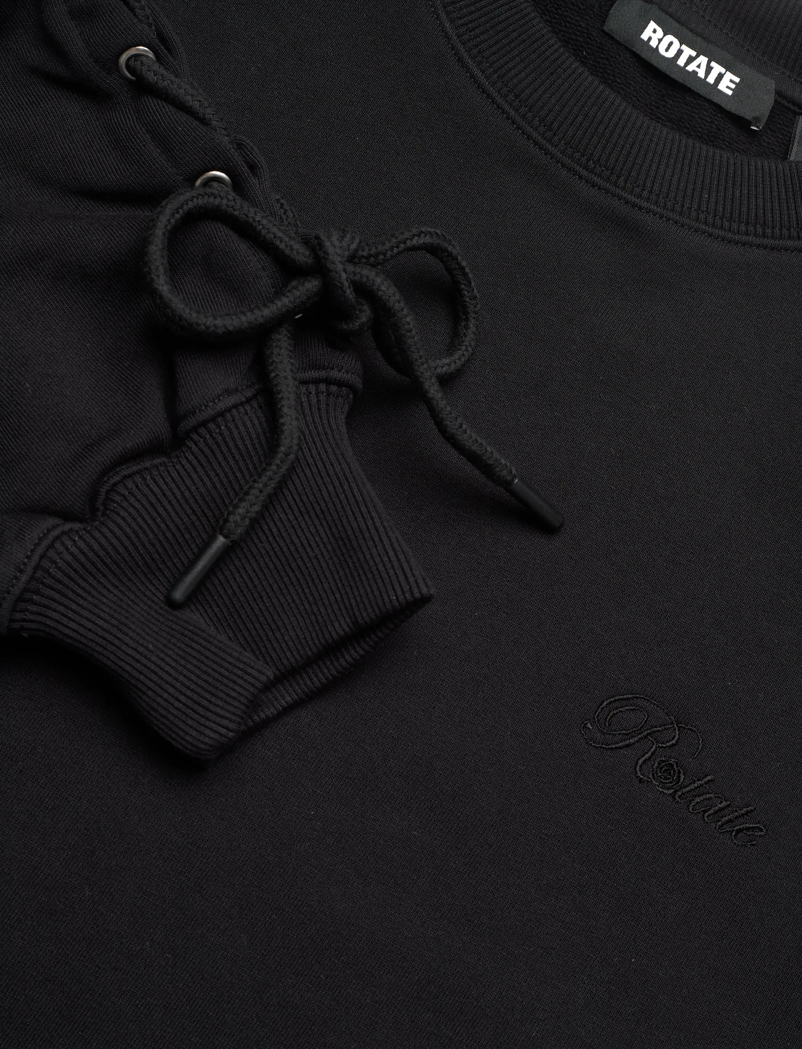 ROTATE Birger Christensen - LACING CREWNECK - black - 2