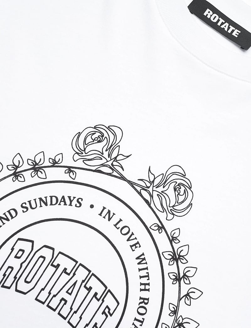 ROTATE Birger Christensen - OVERSIZED T-SHIRT - t-shirts - bright white - 2