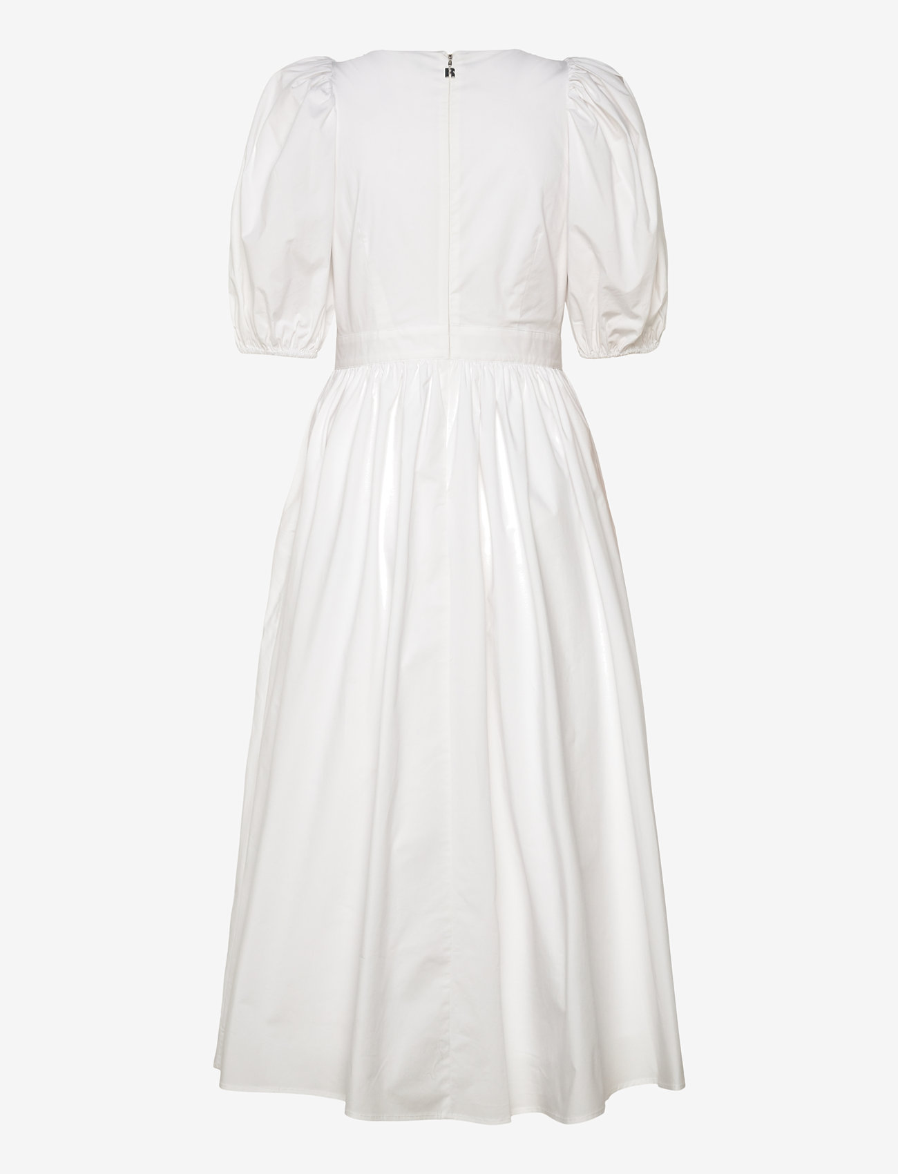 ROTATE Birger Christensen - Puff Sleeve Midi Dress - bright white - 2