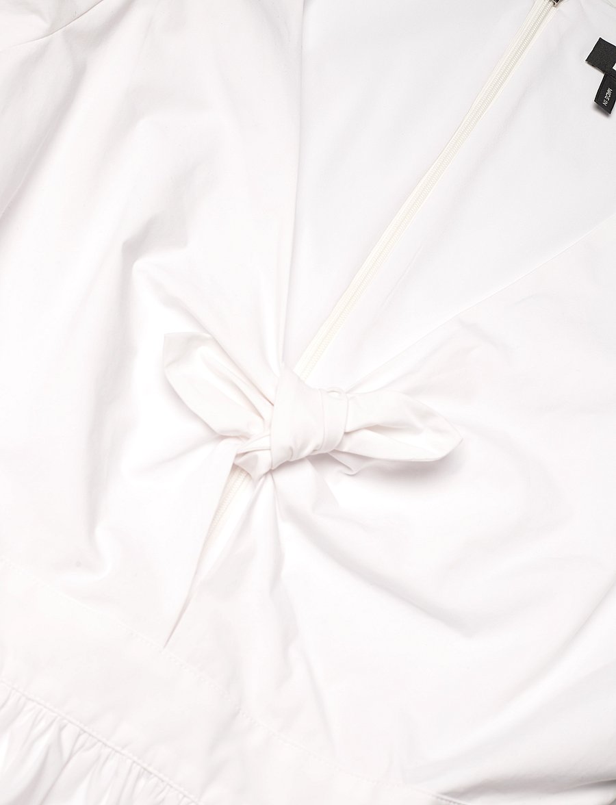 ROTATE - PUFF SLEEVE MIDI DRESS - bright white - 5