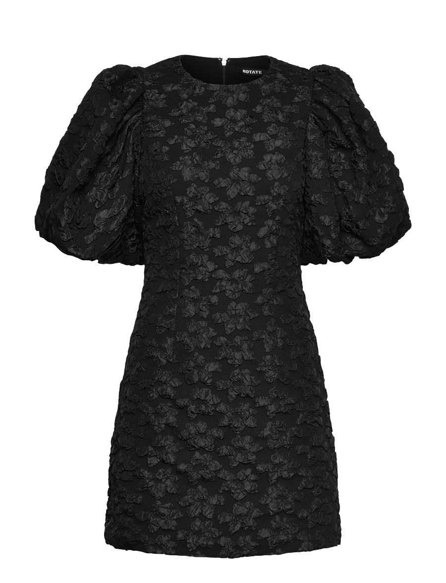 ROTATE - JACQUARD MINI DRESS - partykleider - black - 1