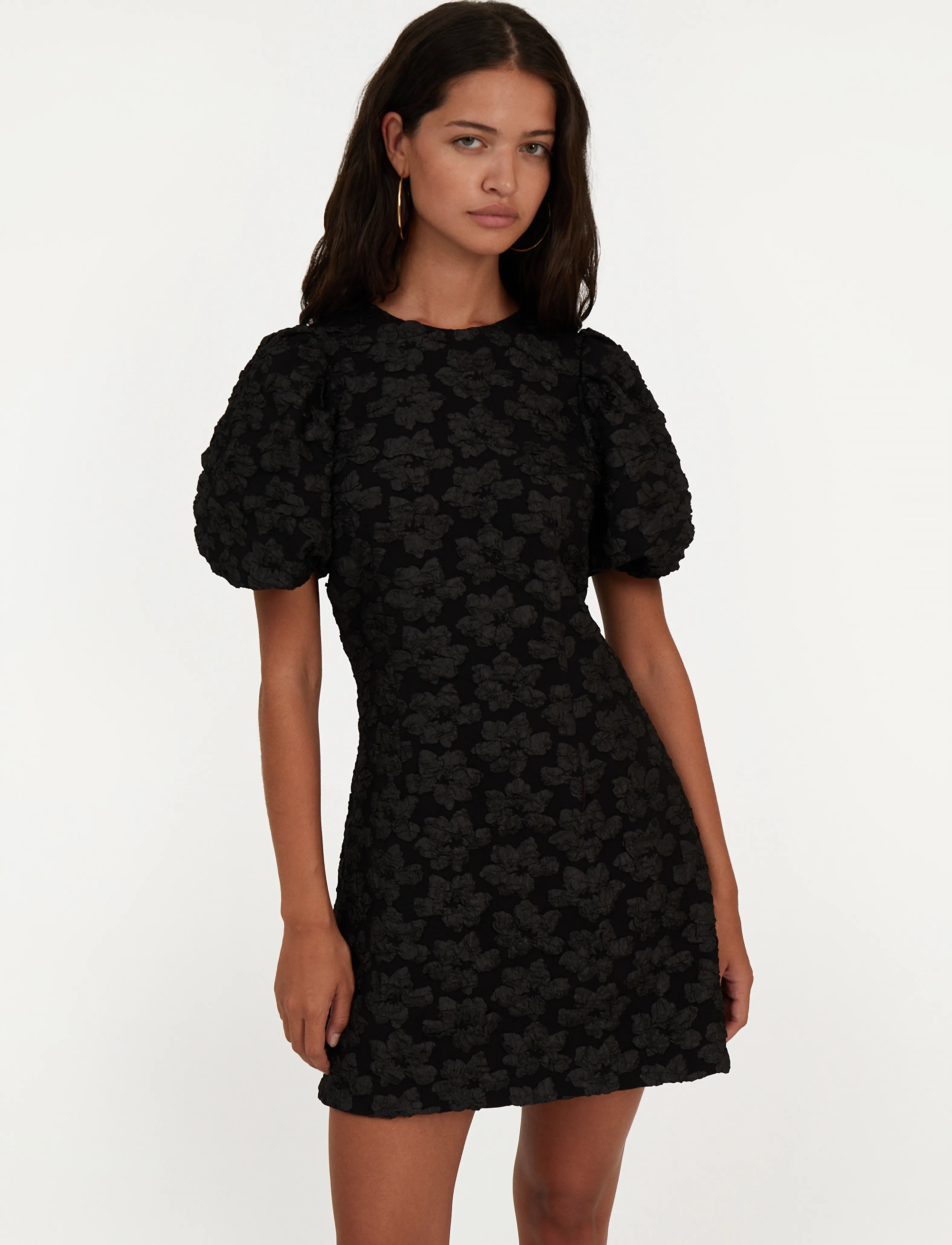 ROTATE Jacquard Mini Dress, 36, Designer, Schwarz - Party Dresses, Frauen
