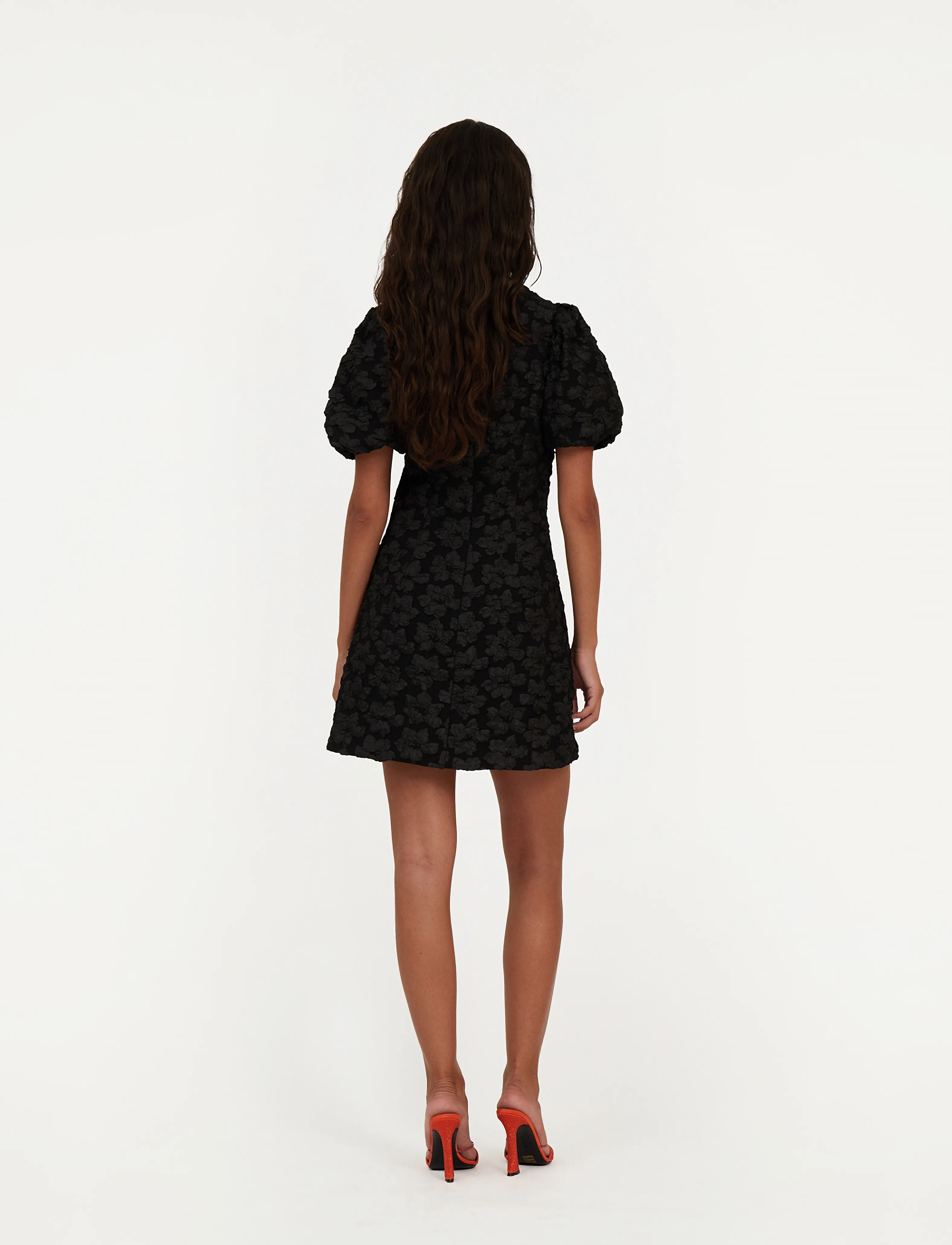 ROTATE - JACQUARD MINI DRESS - black - 3