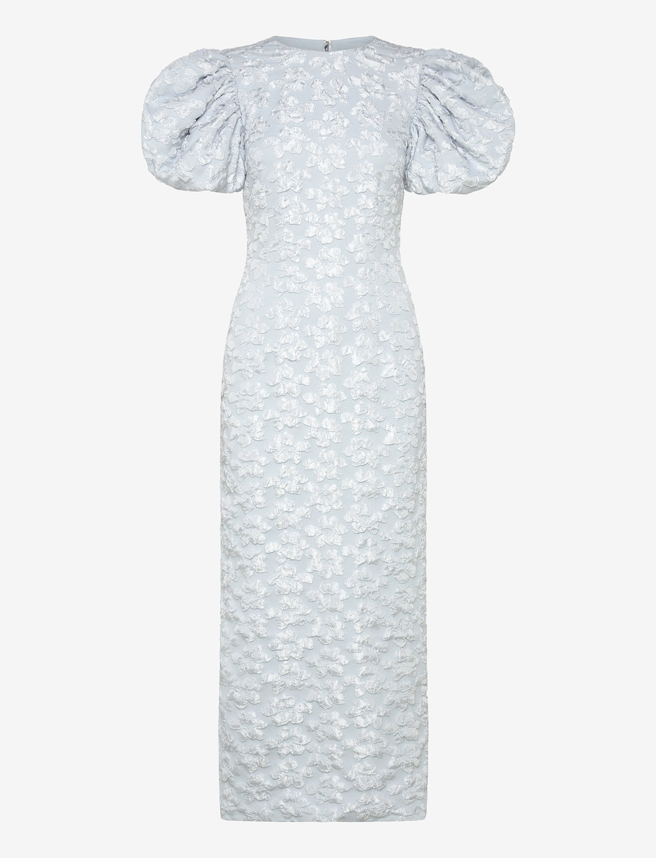 ROTATE Birger Christensen - Jacquard Midi Puffy Dress - illusion blue - 0