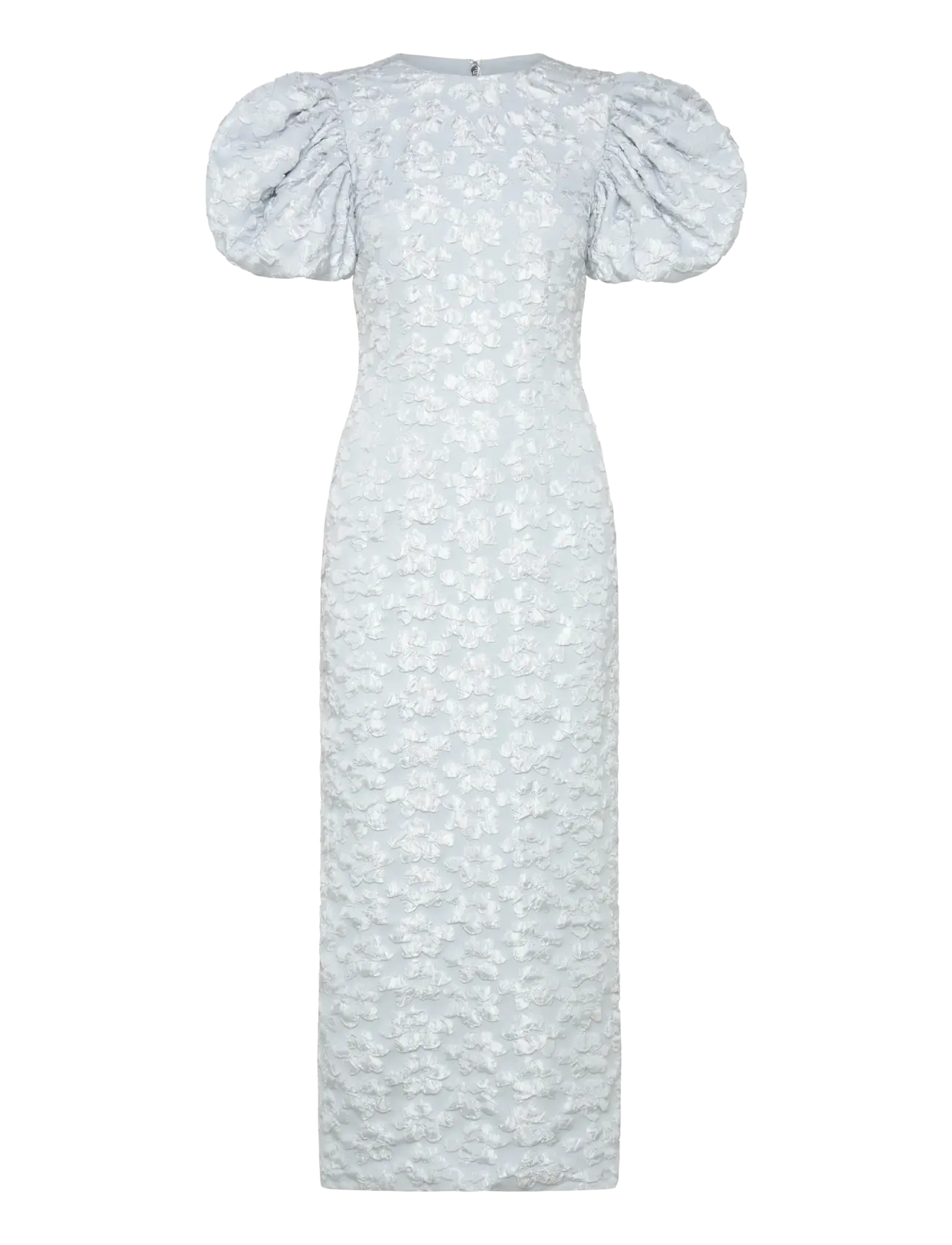 ROTATE JACQUARD MIDI PUFFY DRESS - Festtøj - ILLUSION BLUE / blue