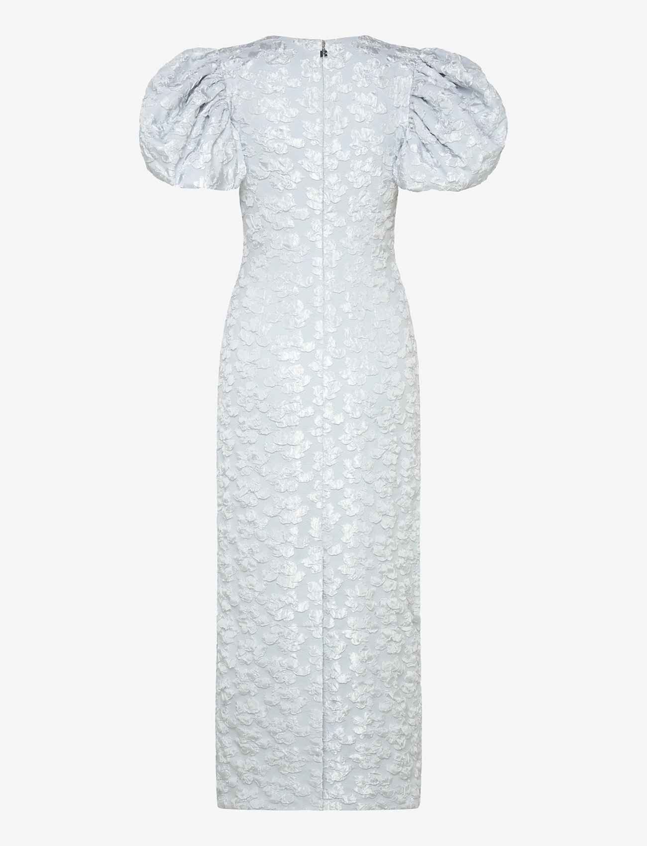 ROTATE Birger Christensen - Jacquard Midi Puffy Dress - illusion blue - 1