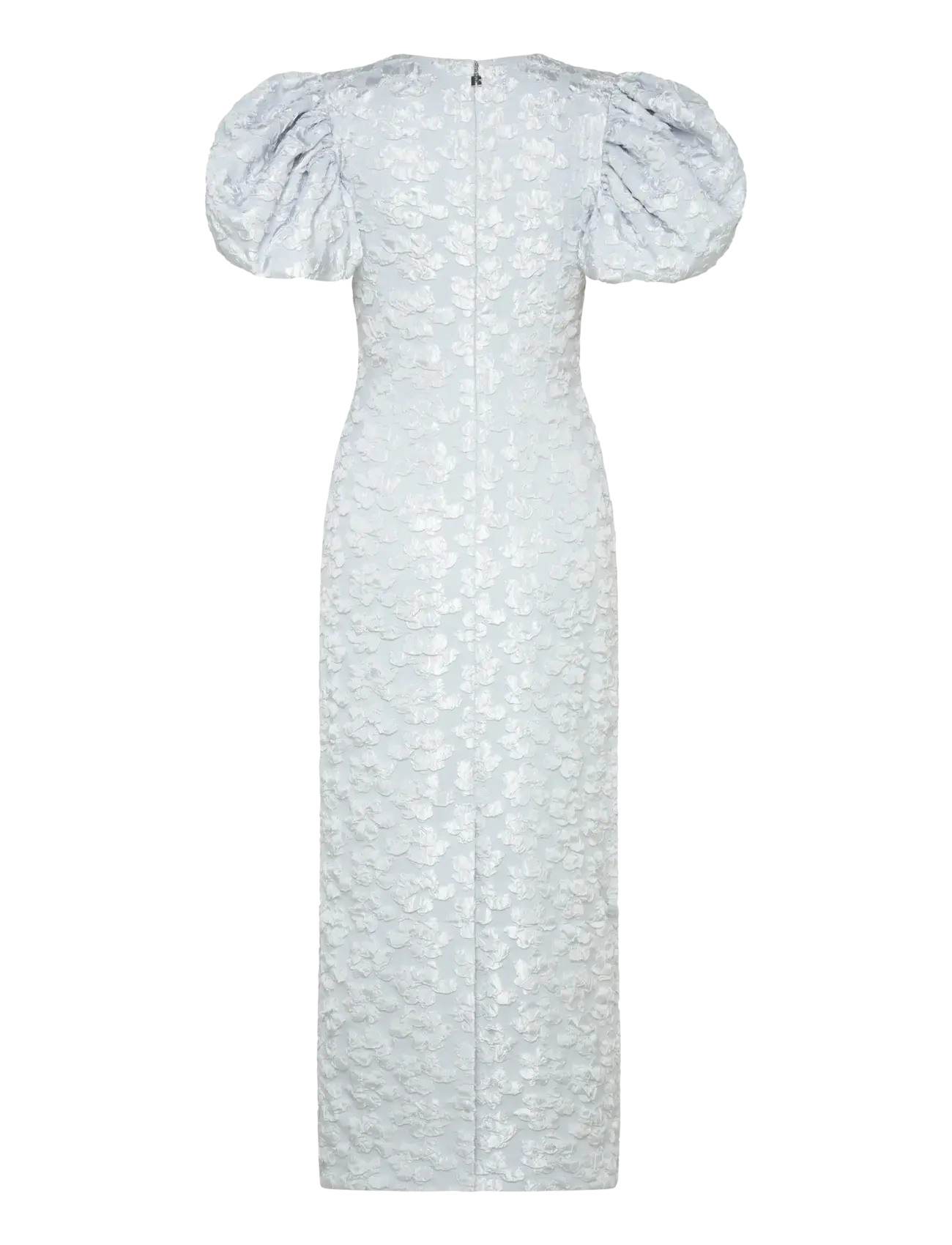 ROTATE - JACQUARD MIDI PUFFY DRESS - illusion blue - 1