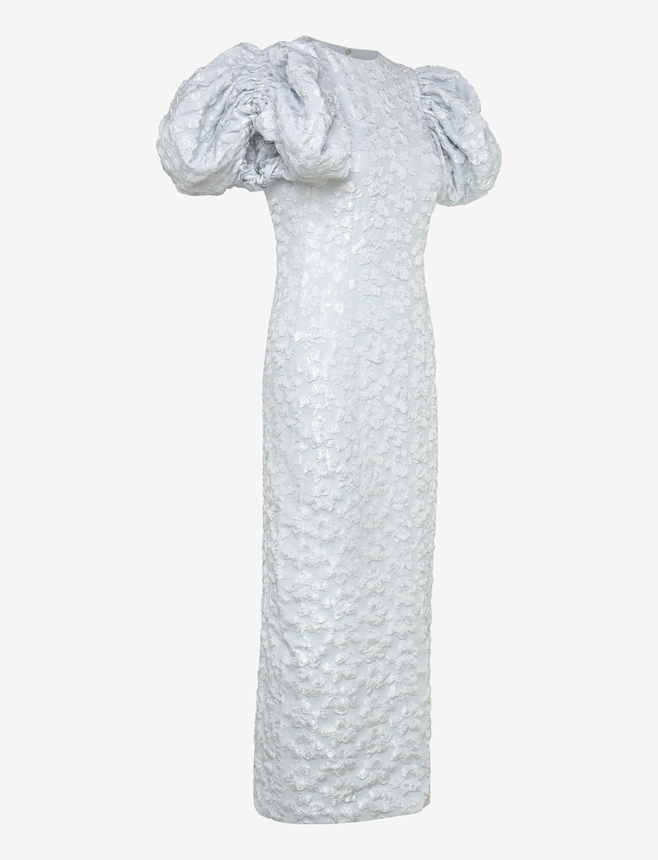 ROTATE Birger Christensen - Jacquard Midi Puffy Dress - illusion blue - 3
