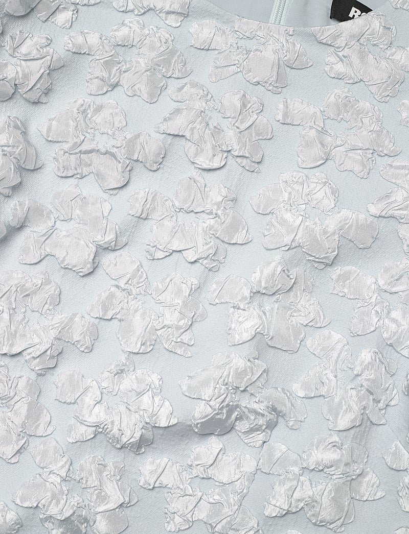 ROTATE Birger Christensen - Jacquard Midi Puffy Dress - festklänningar - illusion blue - 4