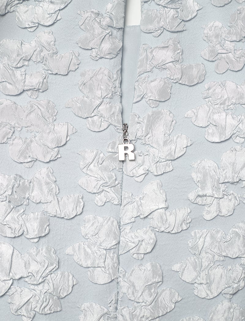 ROTATE Birger Christensen - Jacquard Midi Puffy Dress - festklänningar - illusion blue - 5
