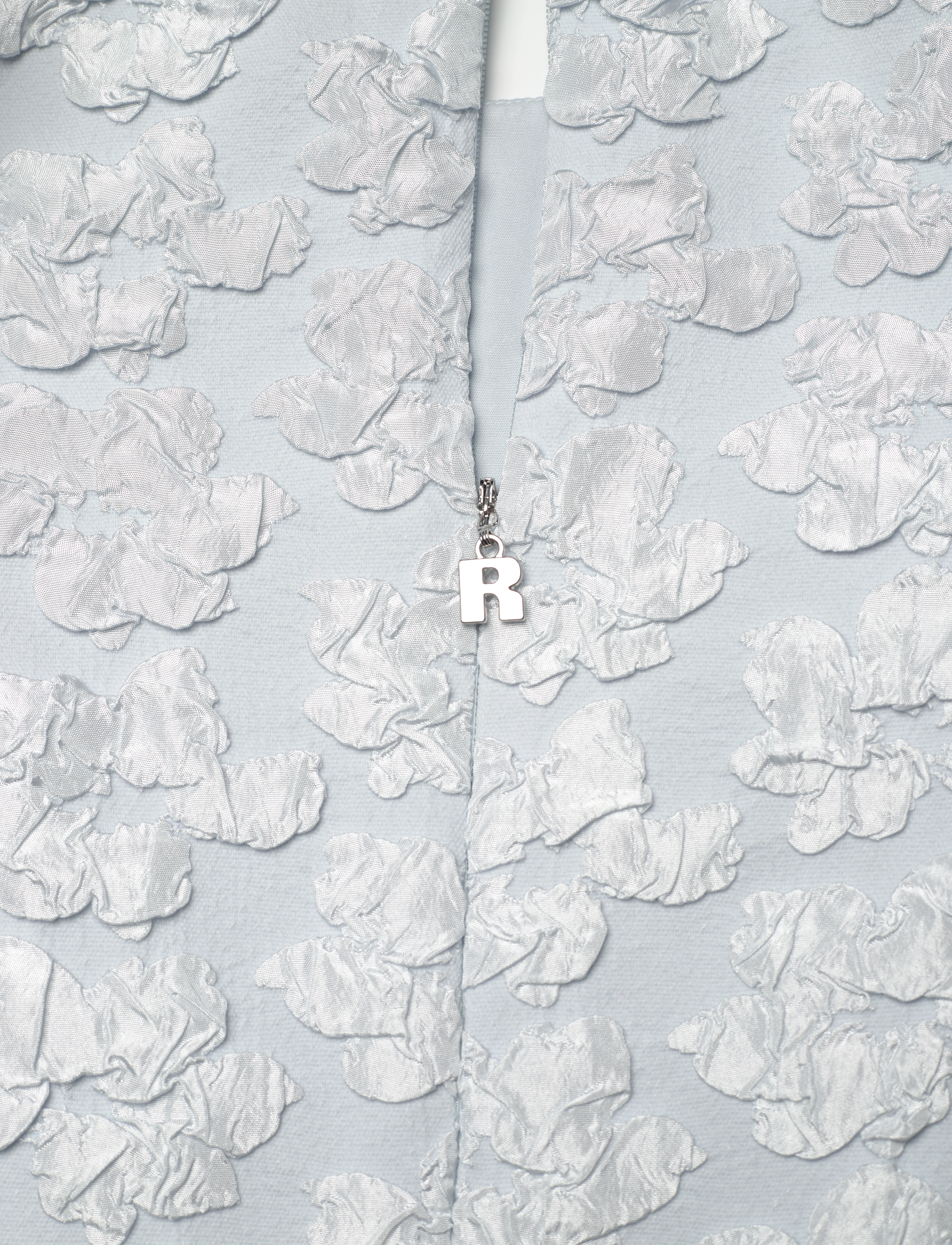 ROTATE - JACQUARD MIDI PUFFY DRESS - illusion blue - 5