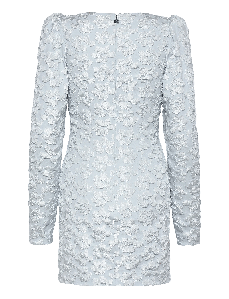 ROTATE Birger Christensen - JACQUARD LS MINI DRESS - korta klänningar - illusion blue - 1