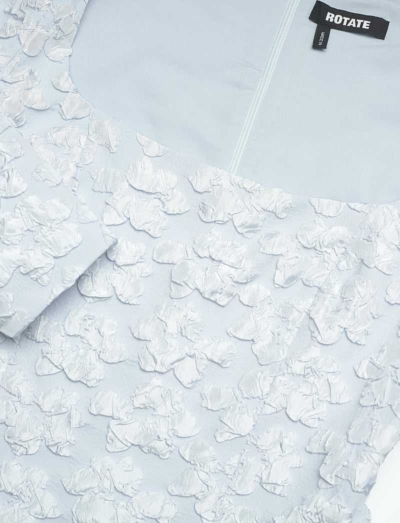 ROTATE Birger Christensen - JACQUARD LS MINI DRESS - korta klänningar - illusion blue - 2