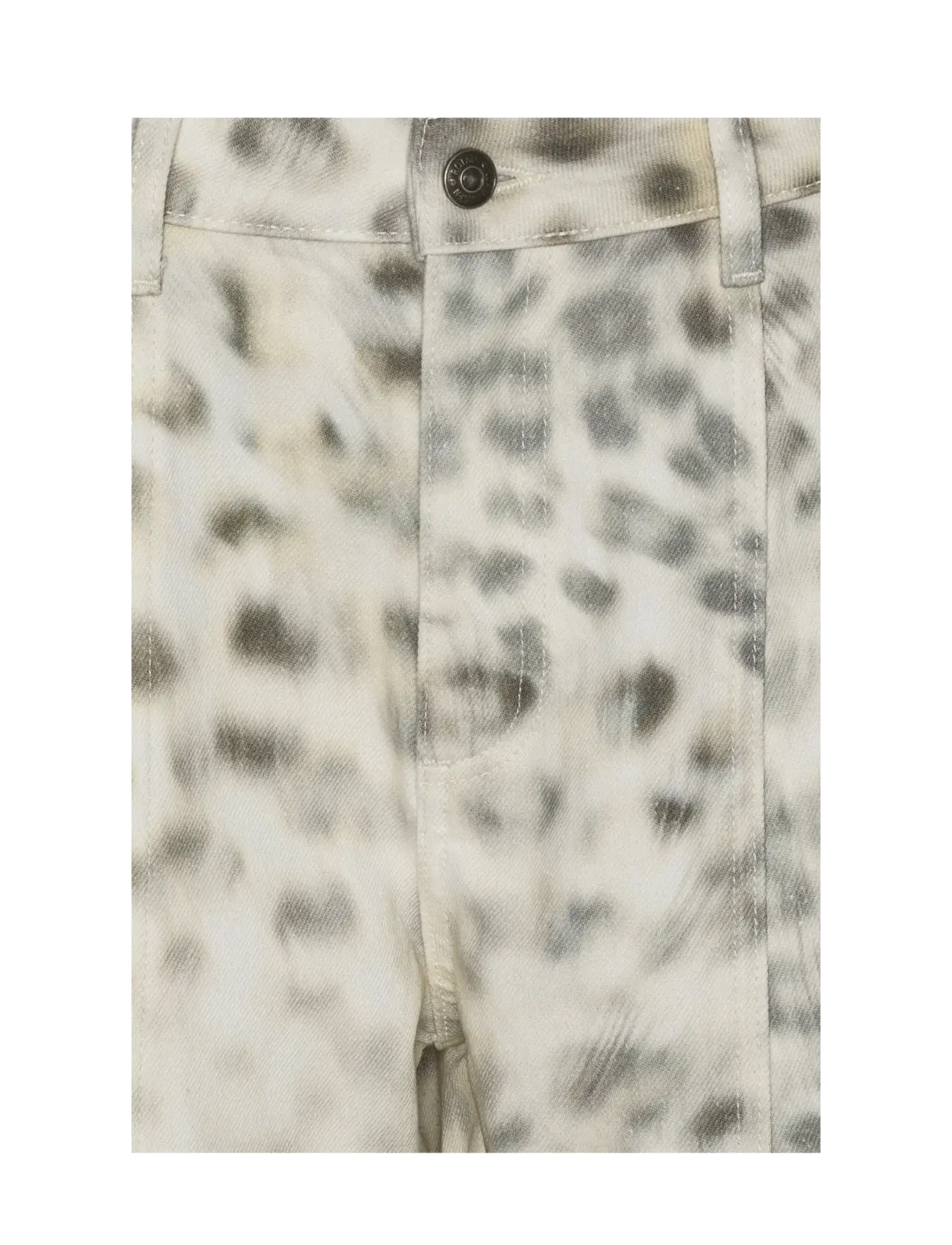 ROTATE - Printed Denim Cargo Pants - cargo-hosen - blurry snow leopard + tarmac comb. - 2