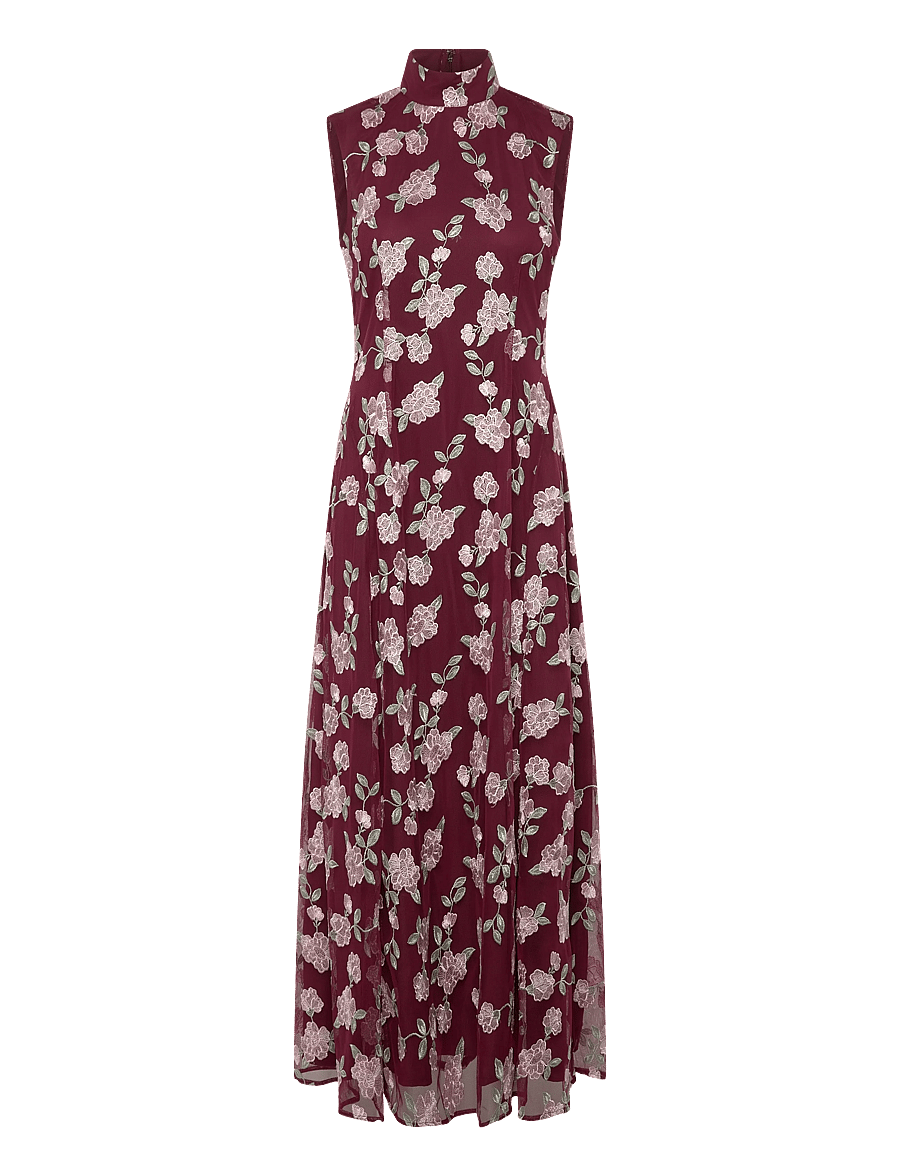 ROTATE - SLEEVELESS MAXI DRESS - abendkleider - zinfandel comb. - 1