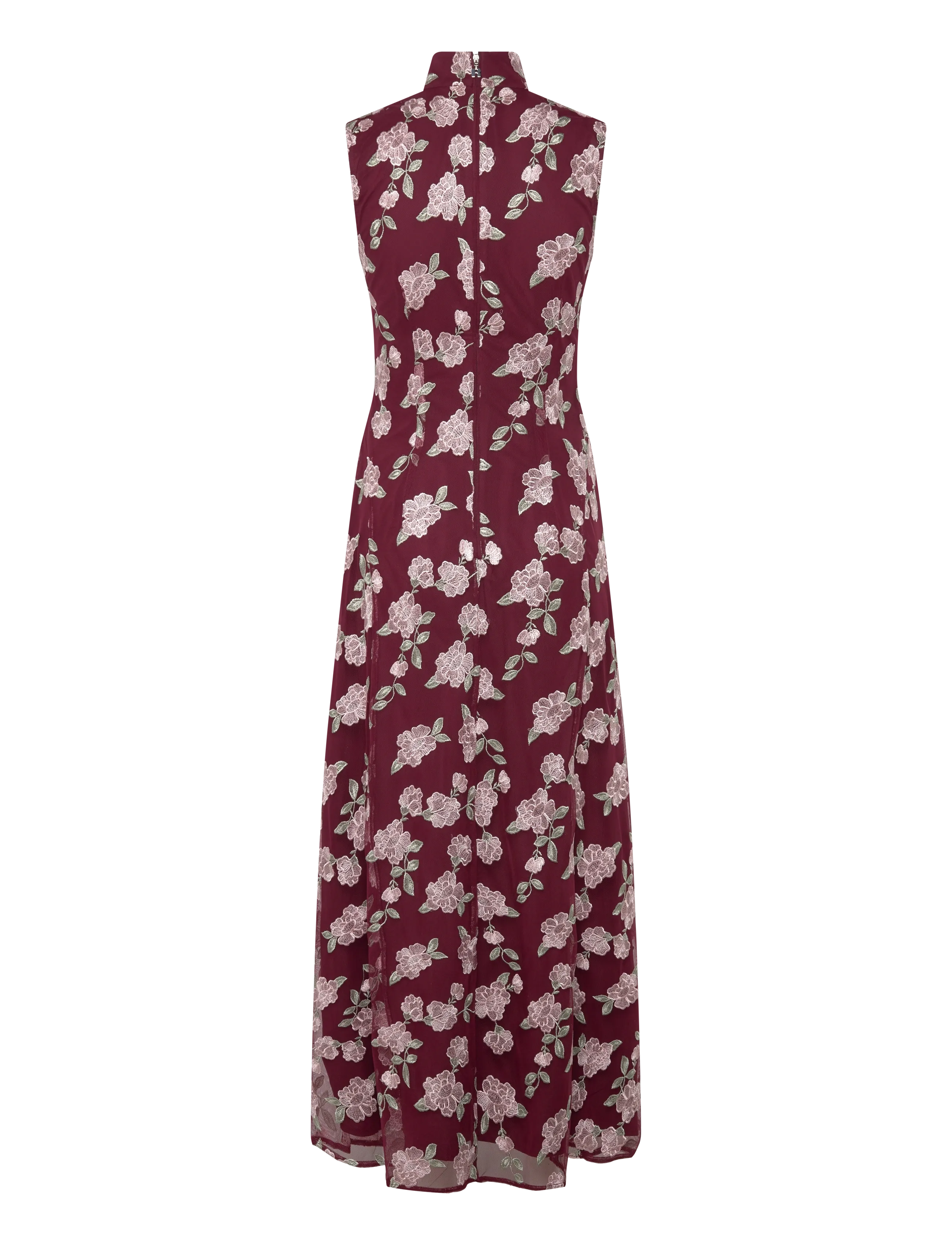 ROTATE - SLEEVELESS MAXI DRESS - abendkleider - zinfandel comb. - 2