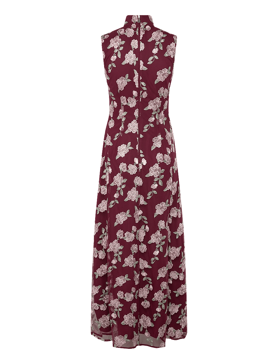 ROTATE - SLEEVELESS MAXI DRESS - abendkleider - zinfandel comb. - 2