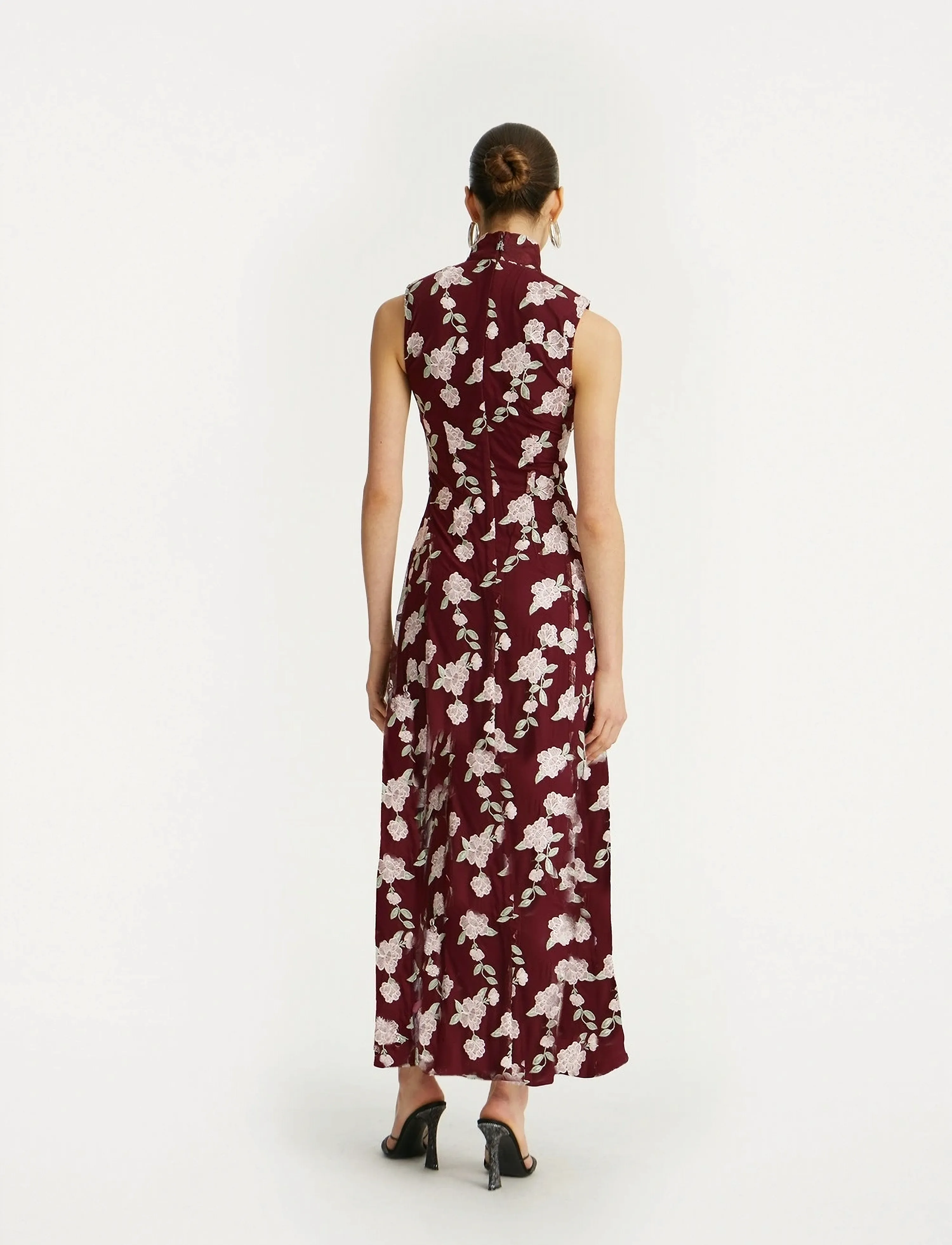 ROTATE - SLEEVELESS MAXI DRESS - abendkleider - zinfandel comb. - 3