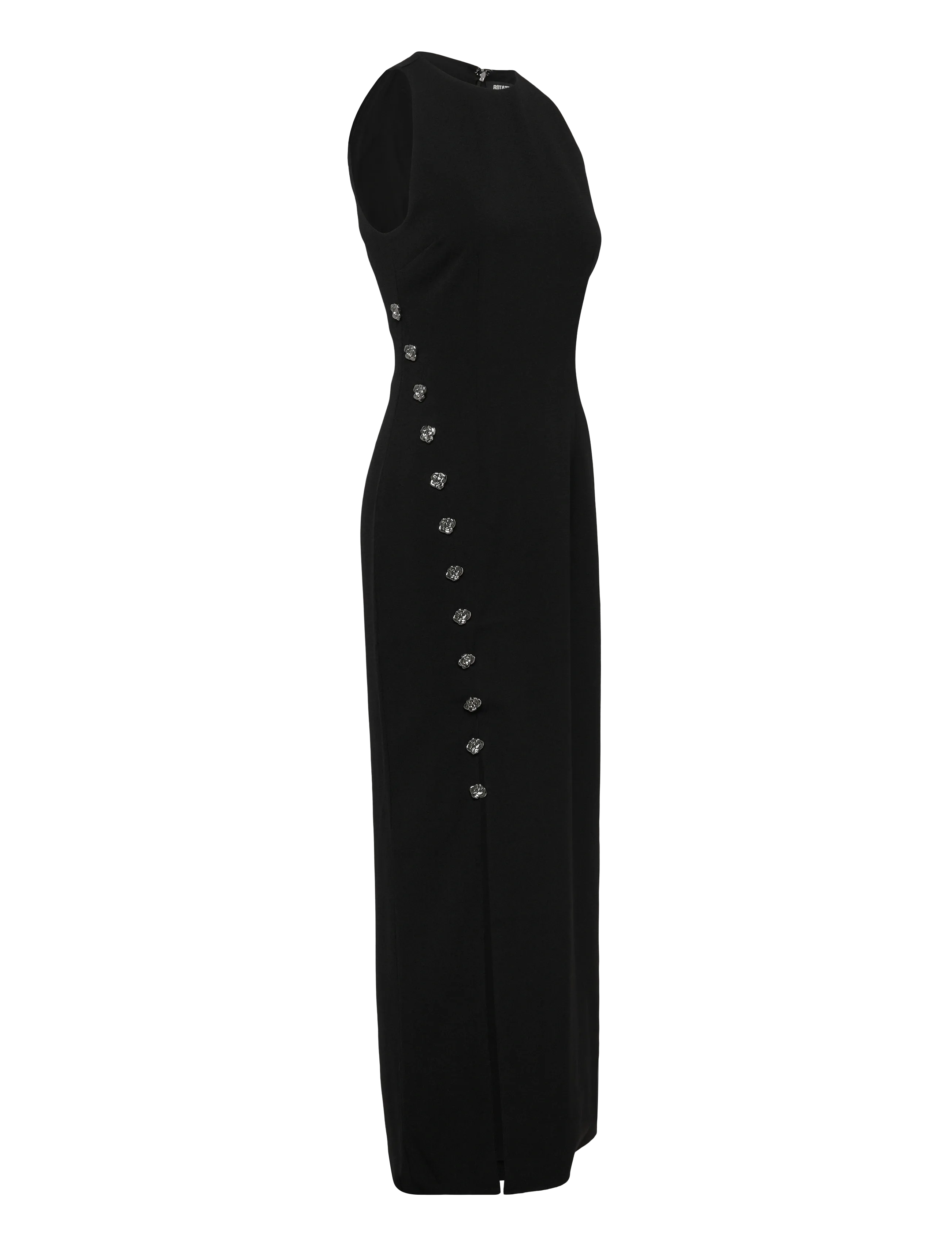 ROTATE - CREPE BUTTON DRESS - black - 1