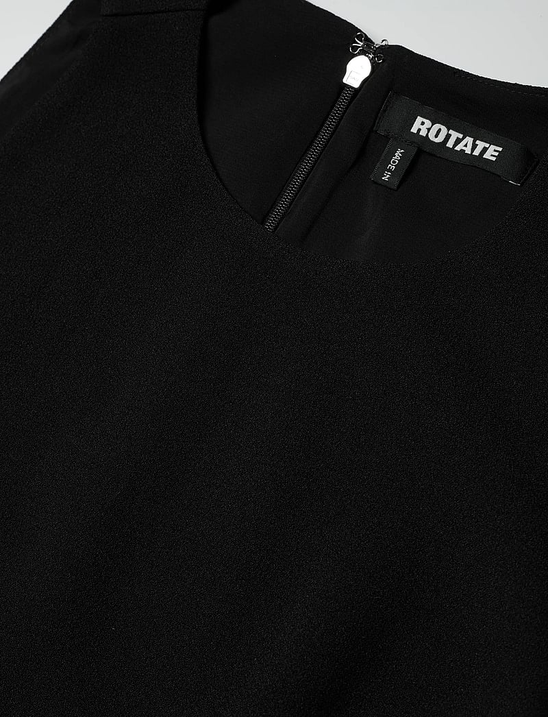 ROTATE Birger Christensen - CREPE BUTTON DRESS - aftenkjoler - black - 3