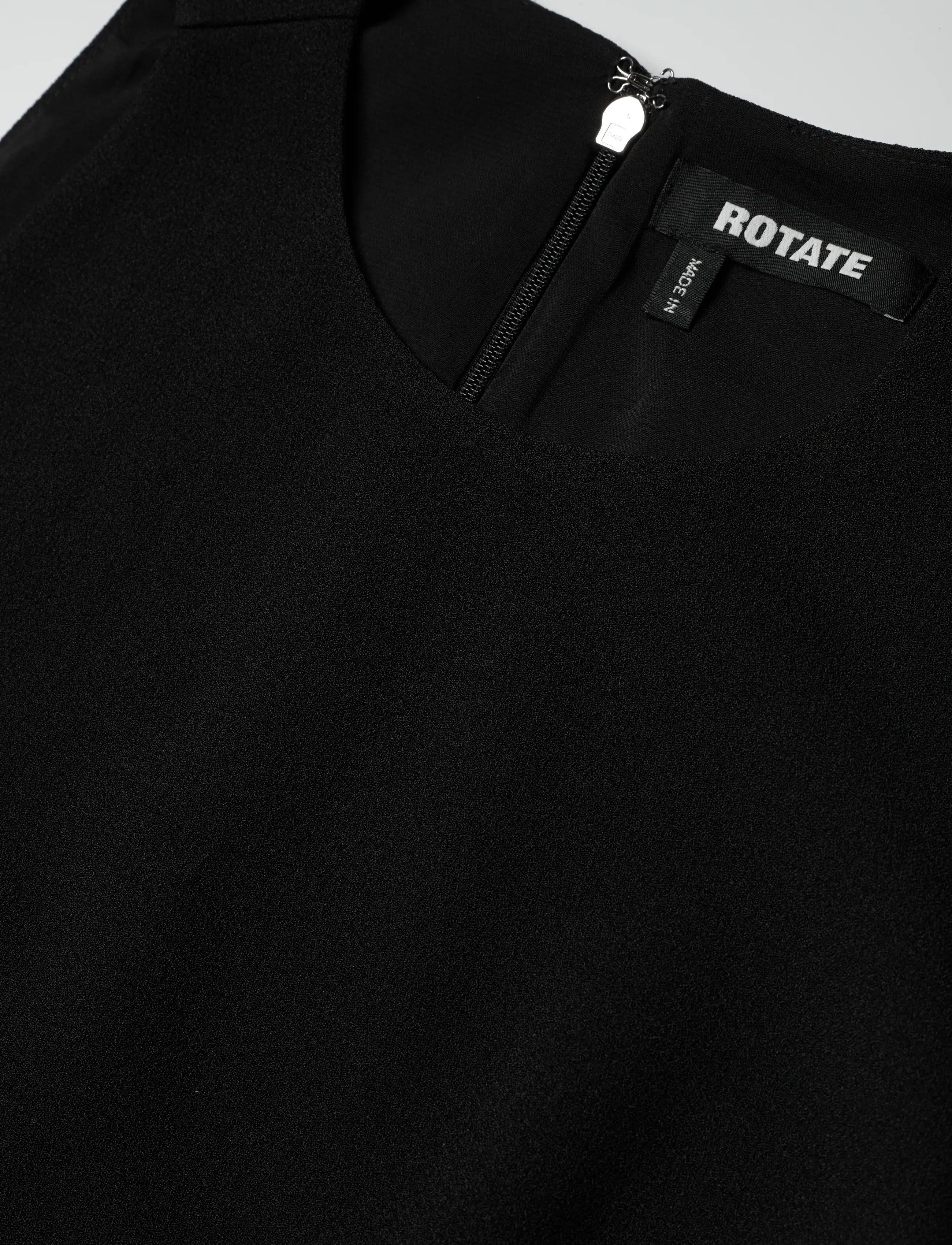 ROTATE - CREPE BUTTON DRESS - black - 3