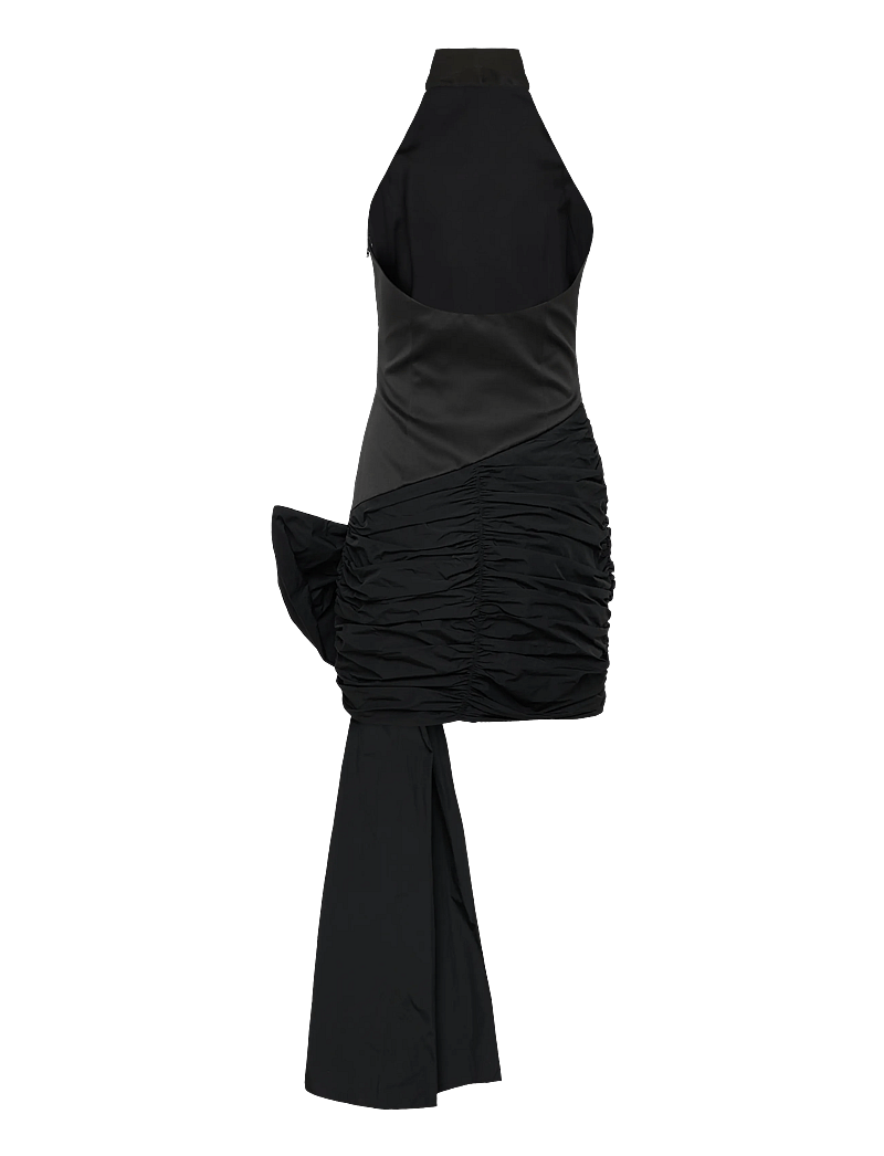 ROTATE Birger Christensen - SATIN BOW DRESS - cocktailkjoler - black - 1