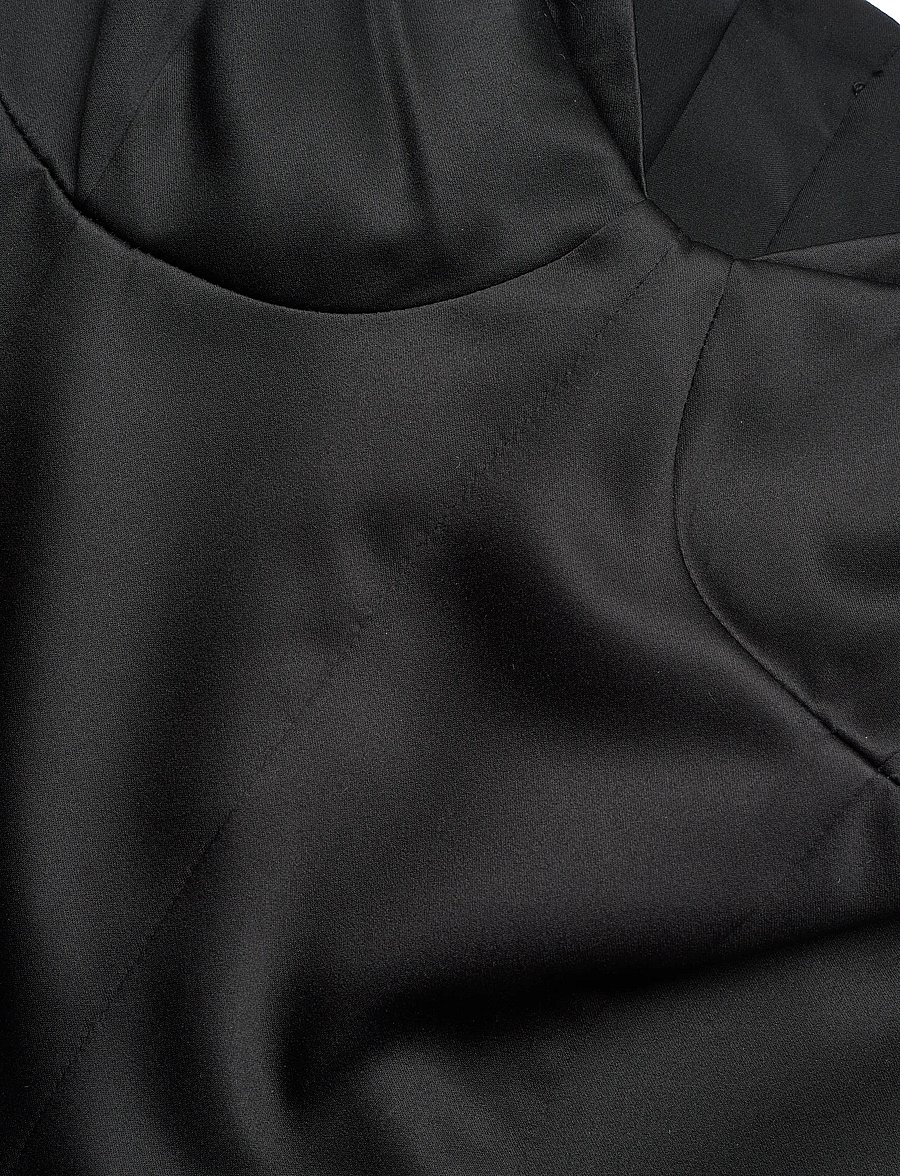 ROTATE - SATIN FITTED TOP - black - 2