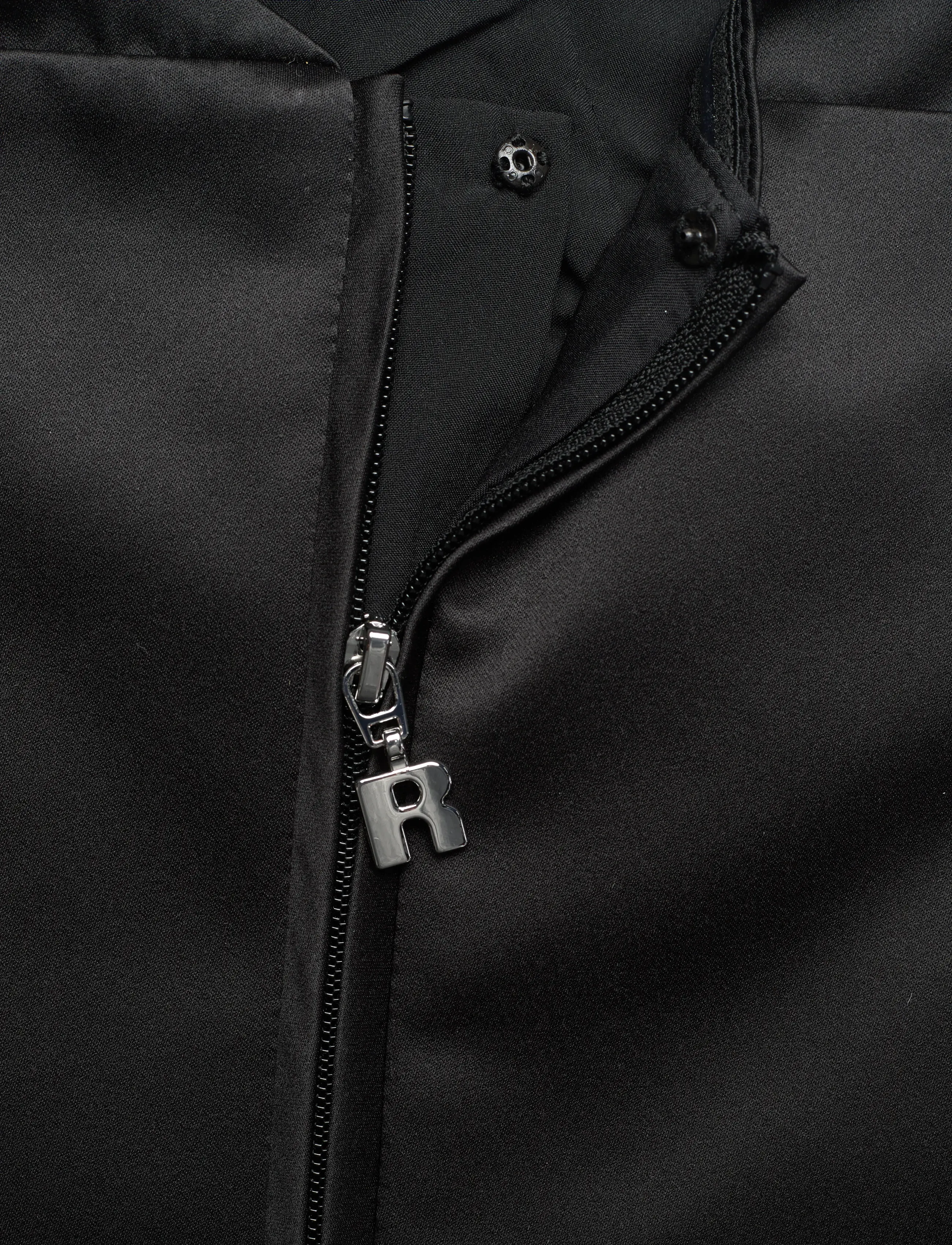 ROTATE - SATIN FITTED TOP - black - 3