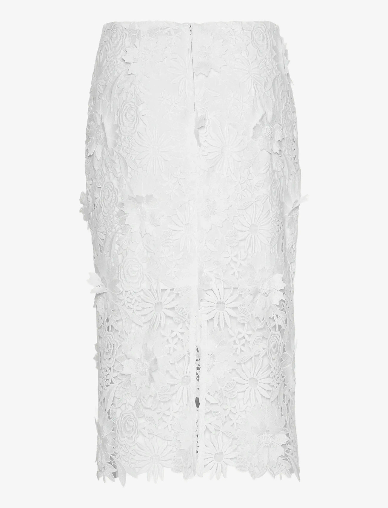 ROTATE - 3D LACE PENCIL SKIRT - midi nederdele - egret - 1
