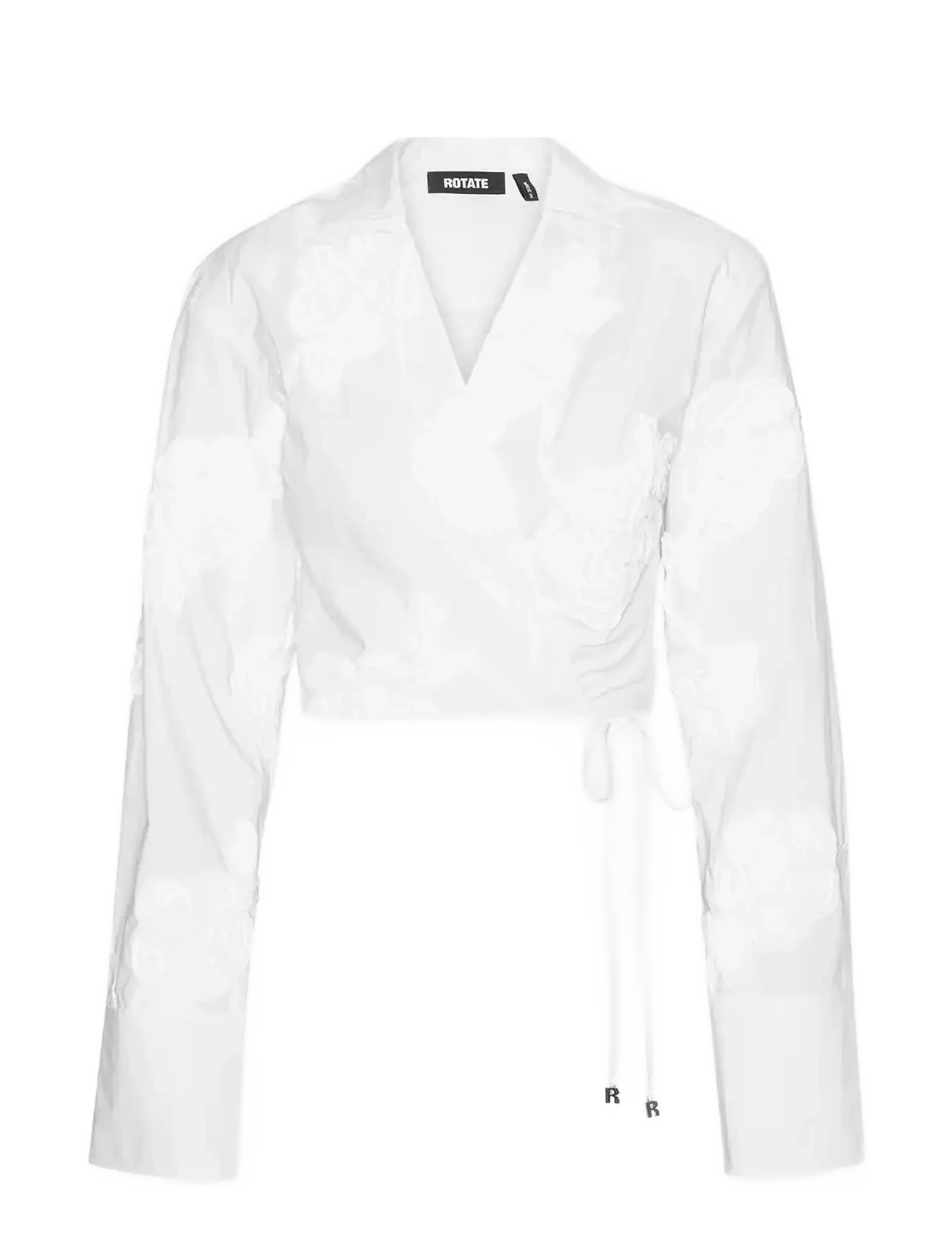 ROTATE Wrap Baumwolle Shirt Weiß - 40 - Damen