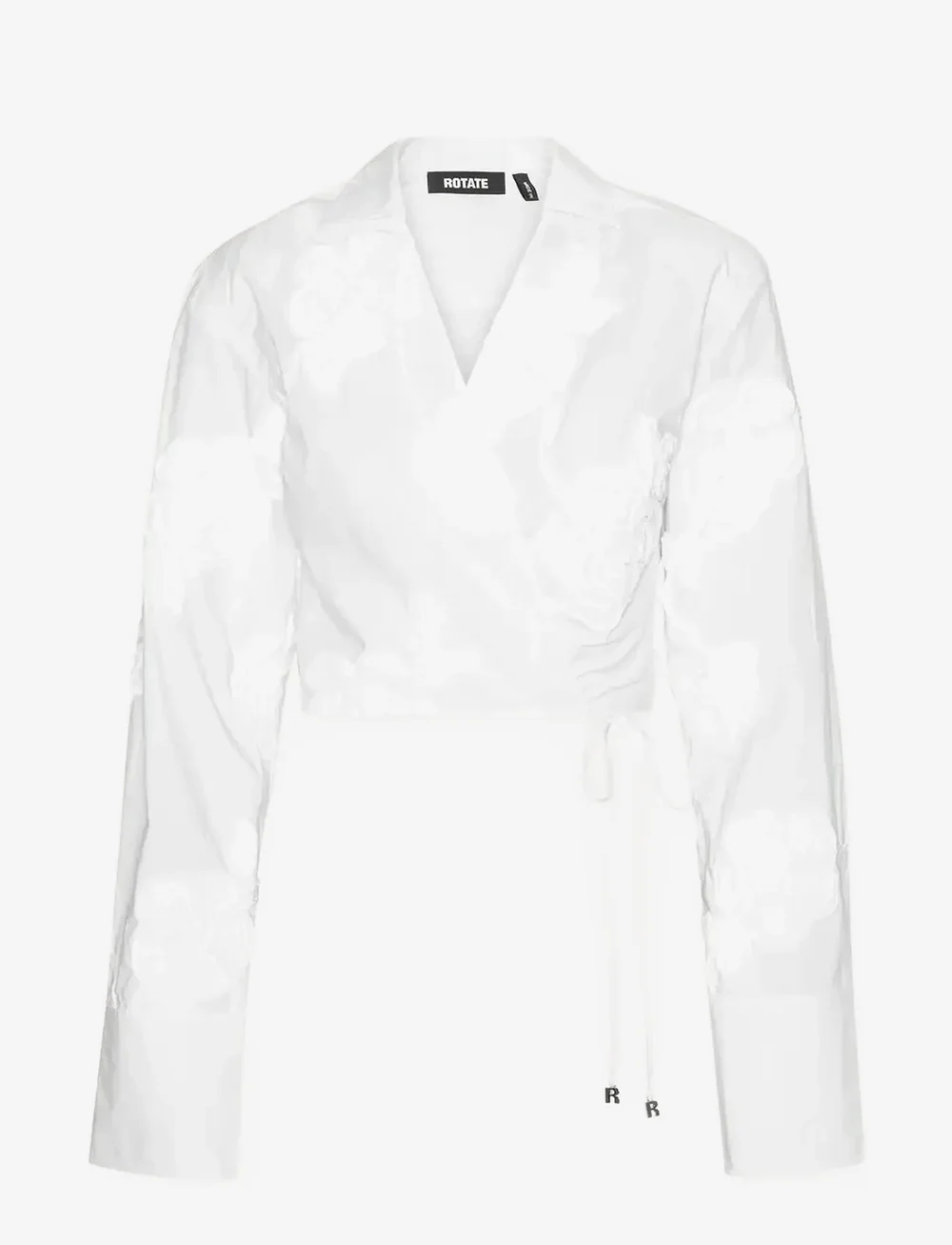 ROTATE Birger Christensen - WRAP COTTON SHIRT - jeanshemden - bright white - 1