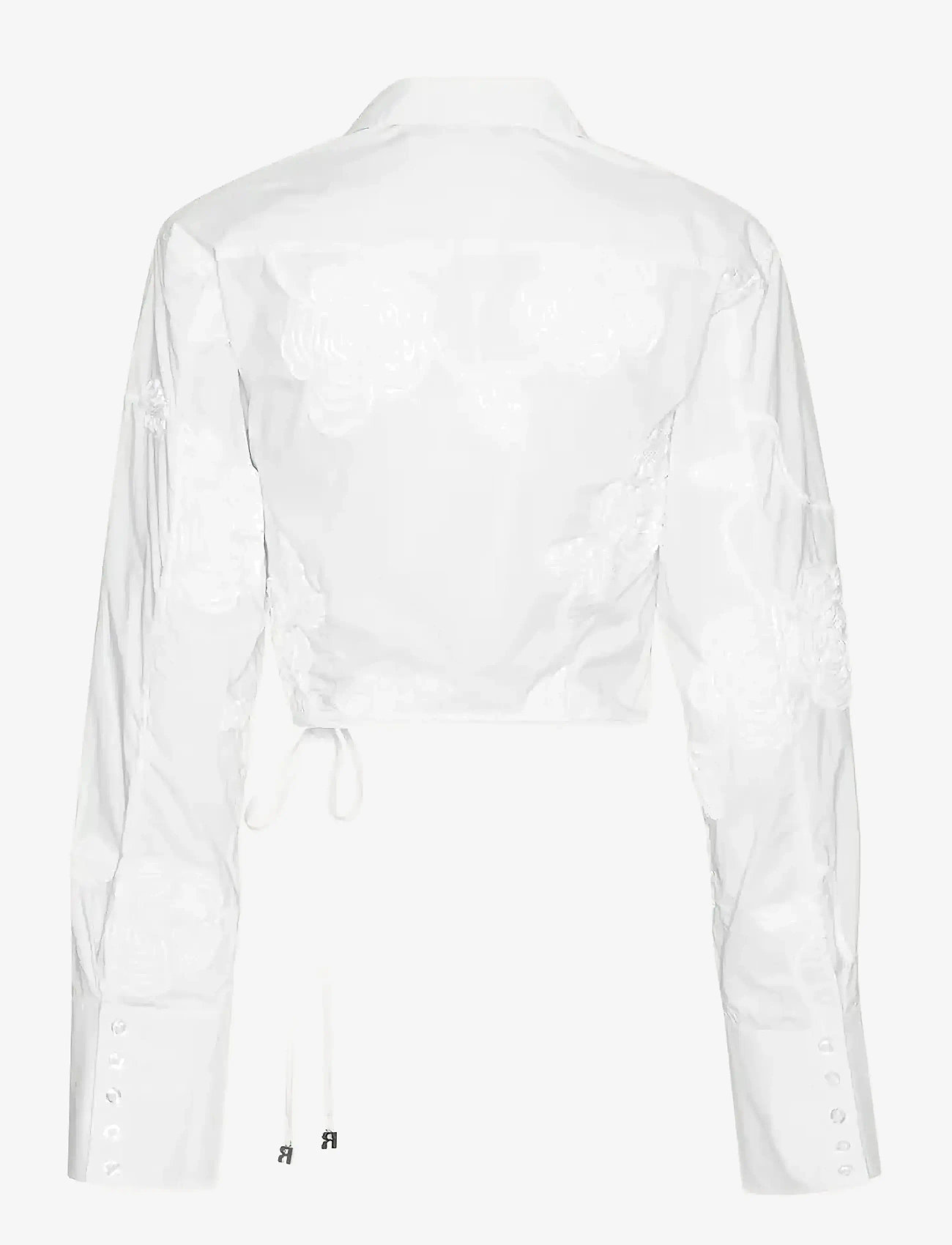 ROTATE Birger Christensen - WRAP COTTON SHIRT - långärmade skjortor - bright white - 2