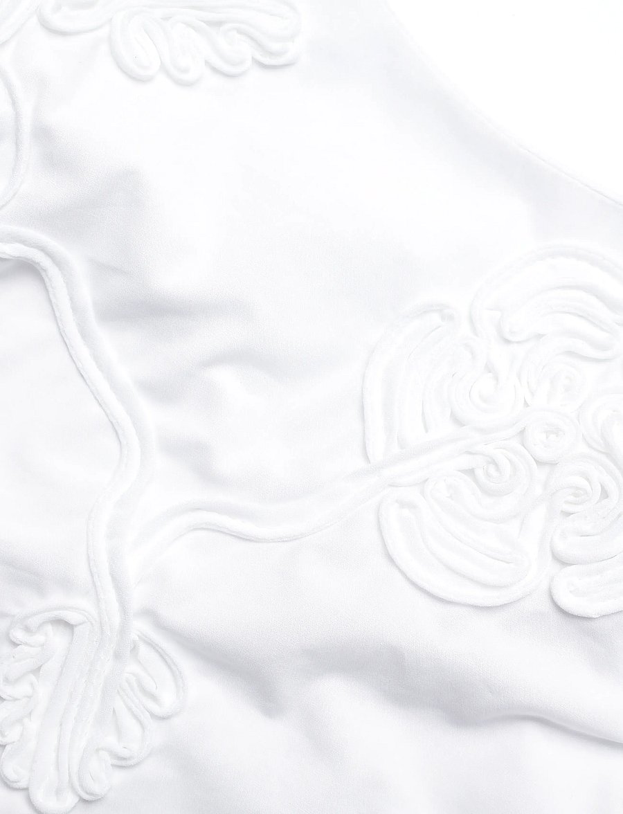 ROTATE - PUFF SLEEVE COTTON TOP - t-shirts - bright white - 2
