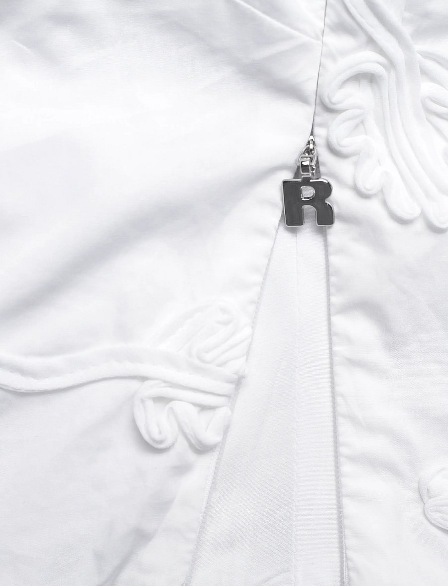 ROTATE - PUFF SLEEVE COTTON TOP - t-shirts - bright white - 3