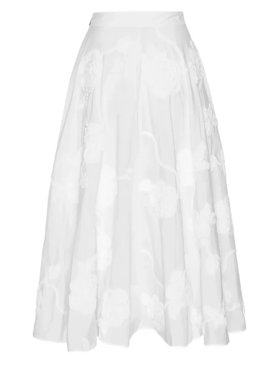 ROTATE - FLOWER MAXI SKIRT - maxi röcke - bright white - 2
