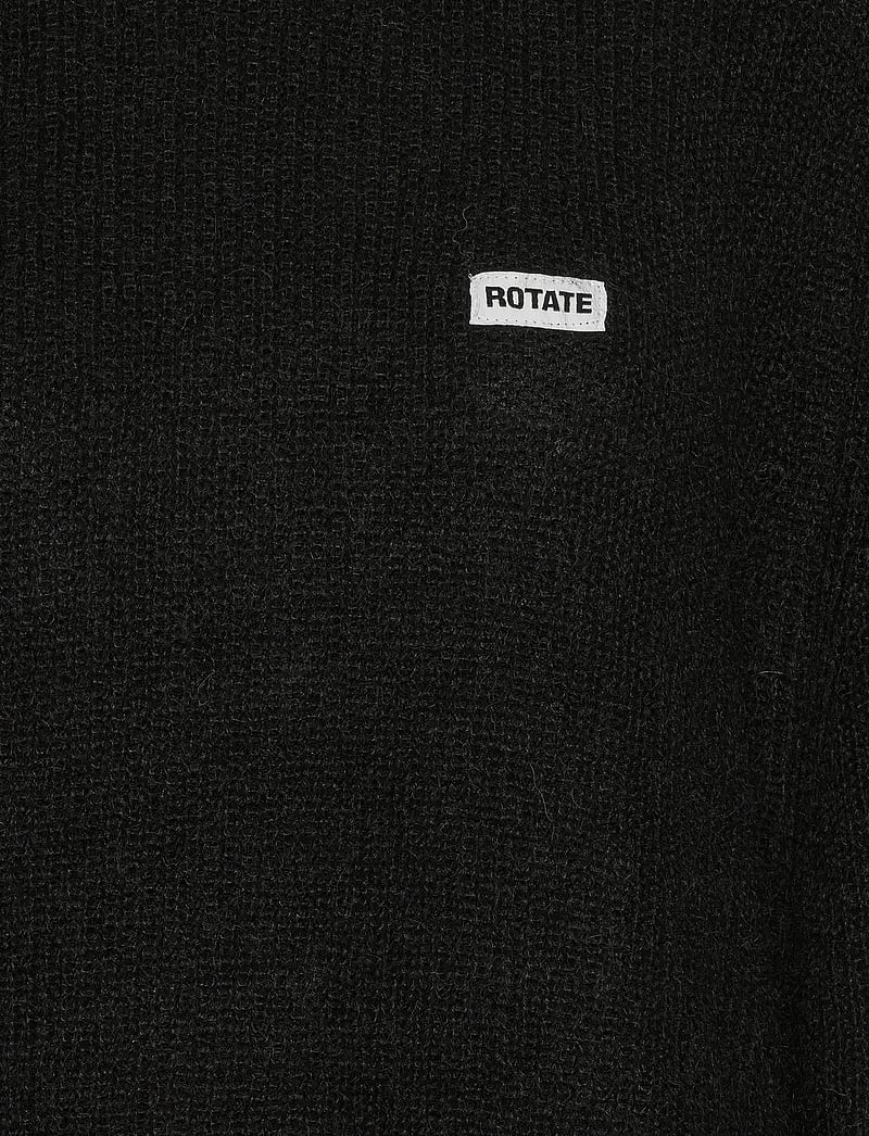 ROTATE Birger Christensen - LIGHT KNIT LOGO SWEATER - trøjer - black - 5