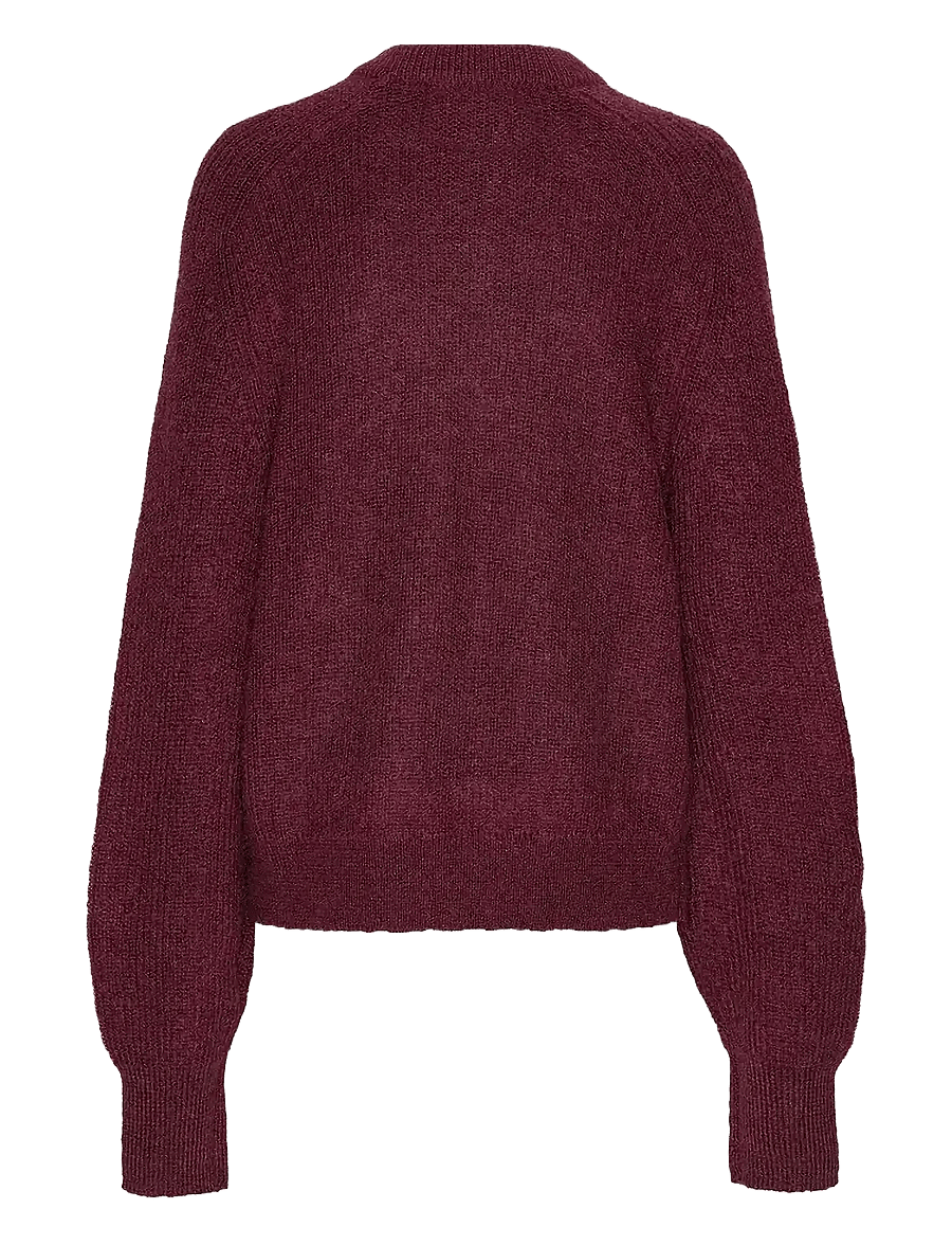 ROTATE - LIGHT KNIT LOGO SWEATER - zinfandel - 2