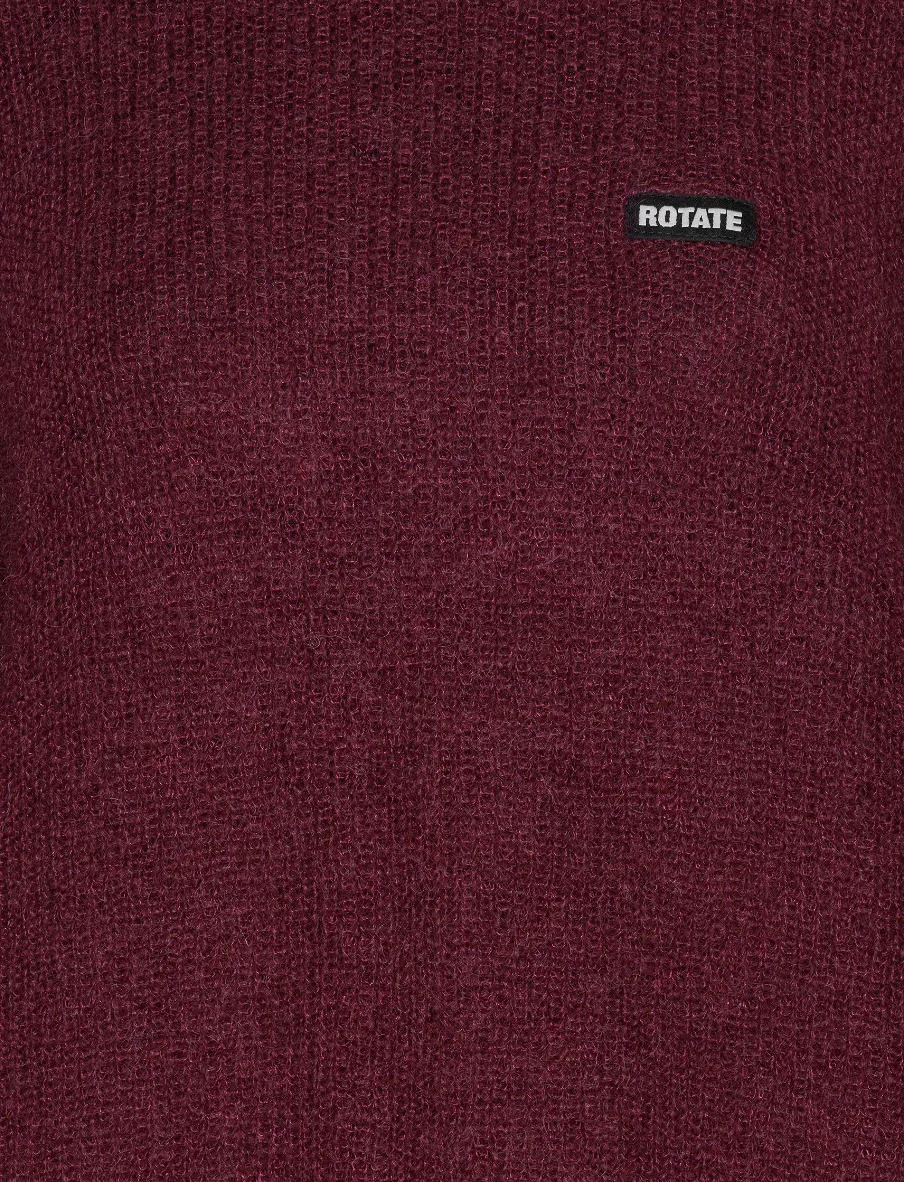 ROTATE Birger Christensen - LIGHT KNIT LOGO SWEATER - zinfandel - 5