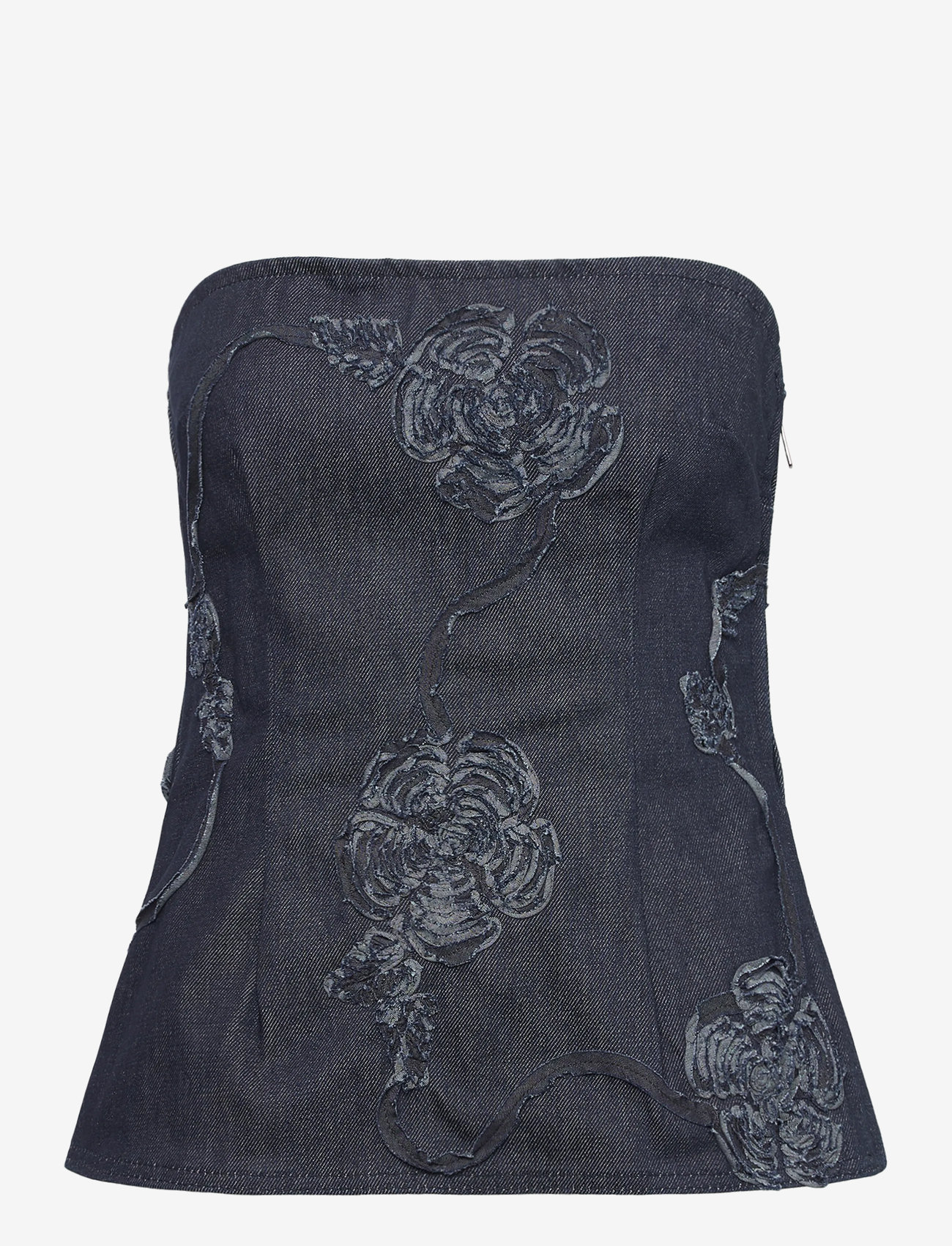 ROTATE Birger Christensen - DENIM SLEEVELESS TOP - Ærmeløse toppe - dark blue denim - 1