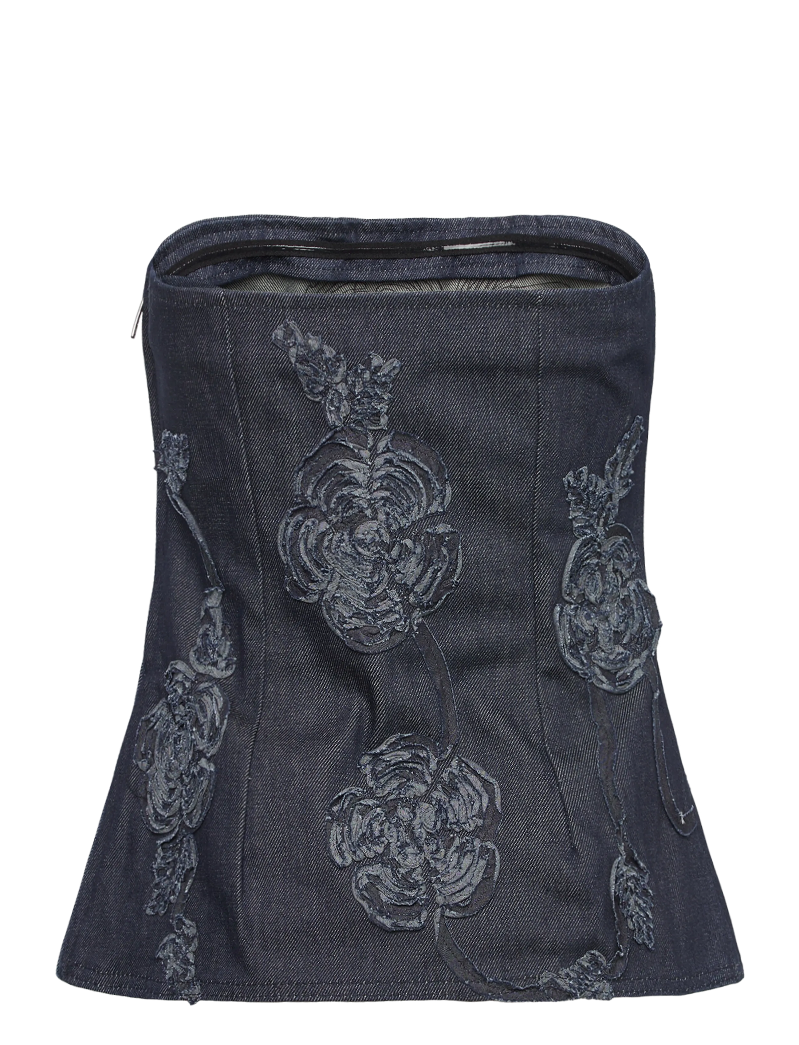 ROTATE - DENIM SLEEVELESS TOP - Ärmellose tops - dark blue denim - 2