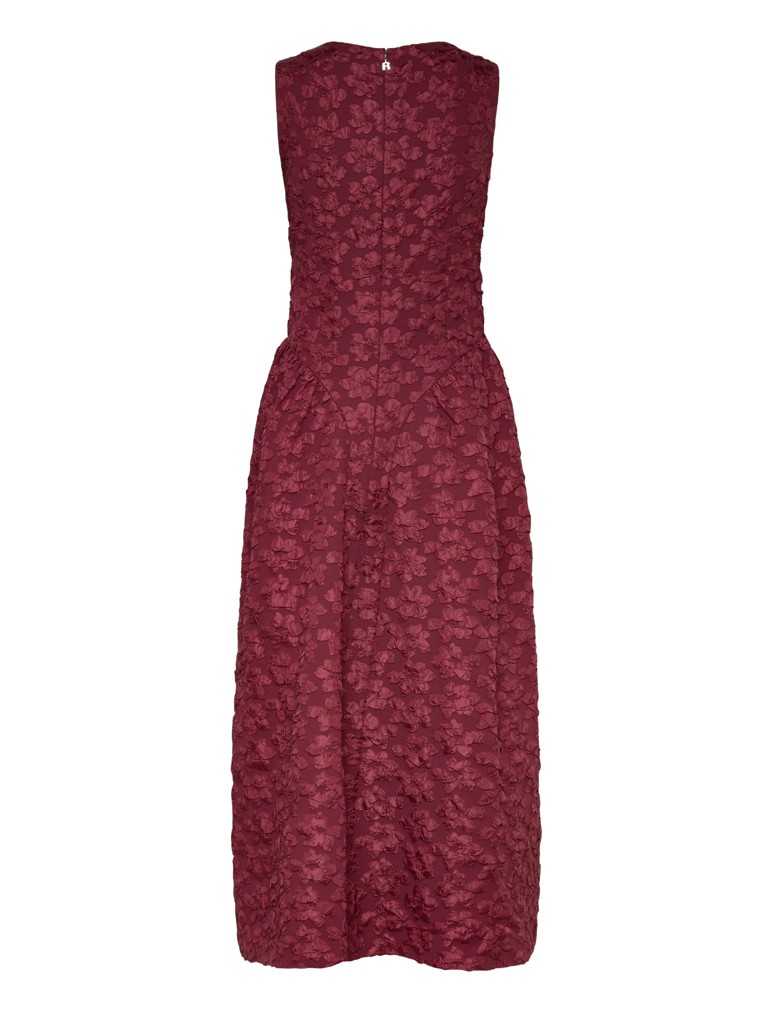 ROTATE - JACQUARD MIDI DRESS - zinfandel - 2