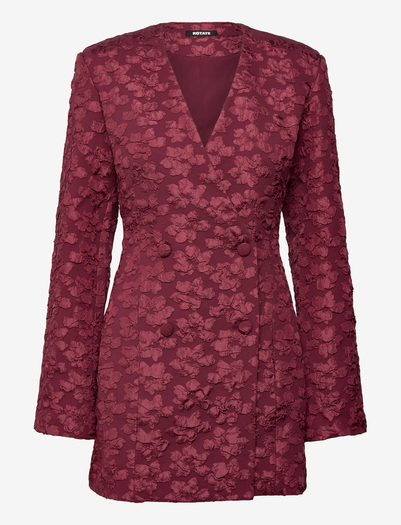 ROTATE Birger Christensen - JACQUARD BLAZER DRESS - peokleidid - zinfandel - 1