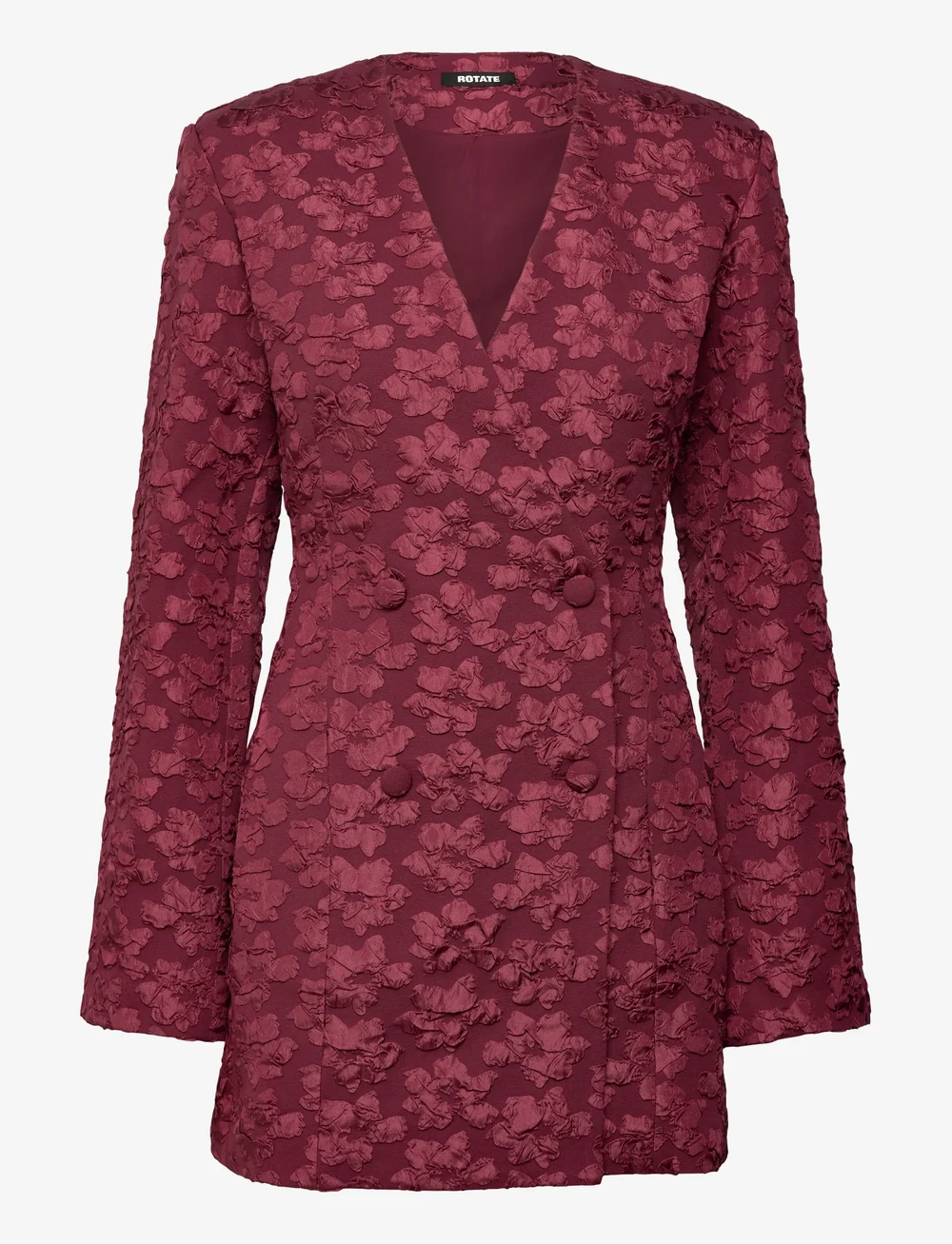 ROTATE Birger Christensen - JACQUARD BLAZER DRESS - zweireihige blazer - zinfandel - 1