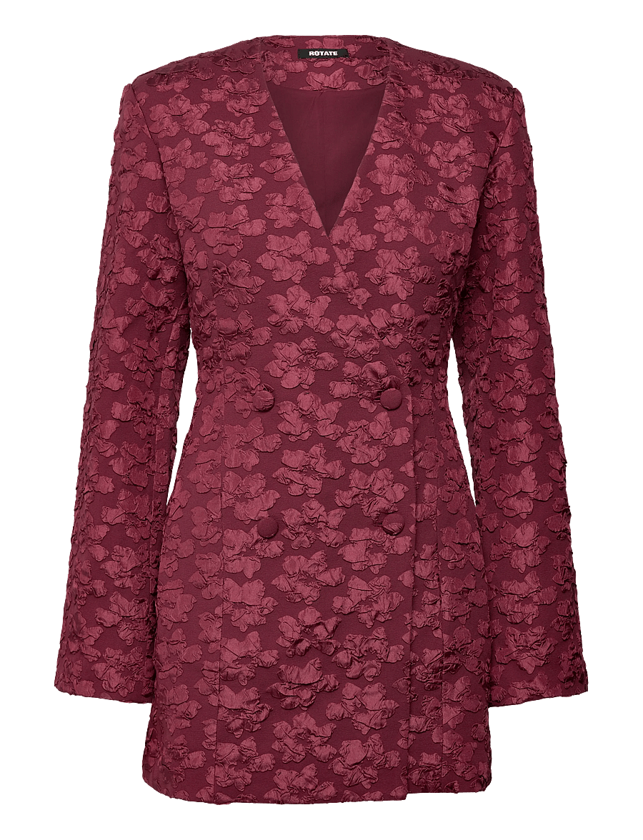 ROTATE - JACQUARD BLAZER DRESS - party dresses - zinfandel - 1